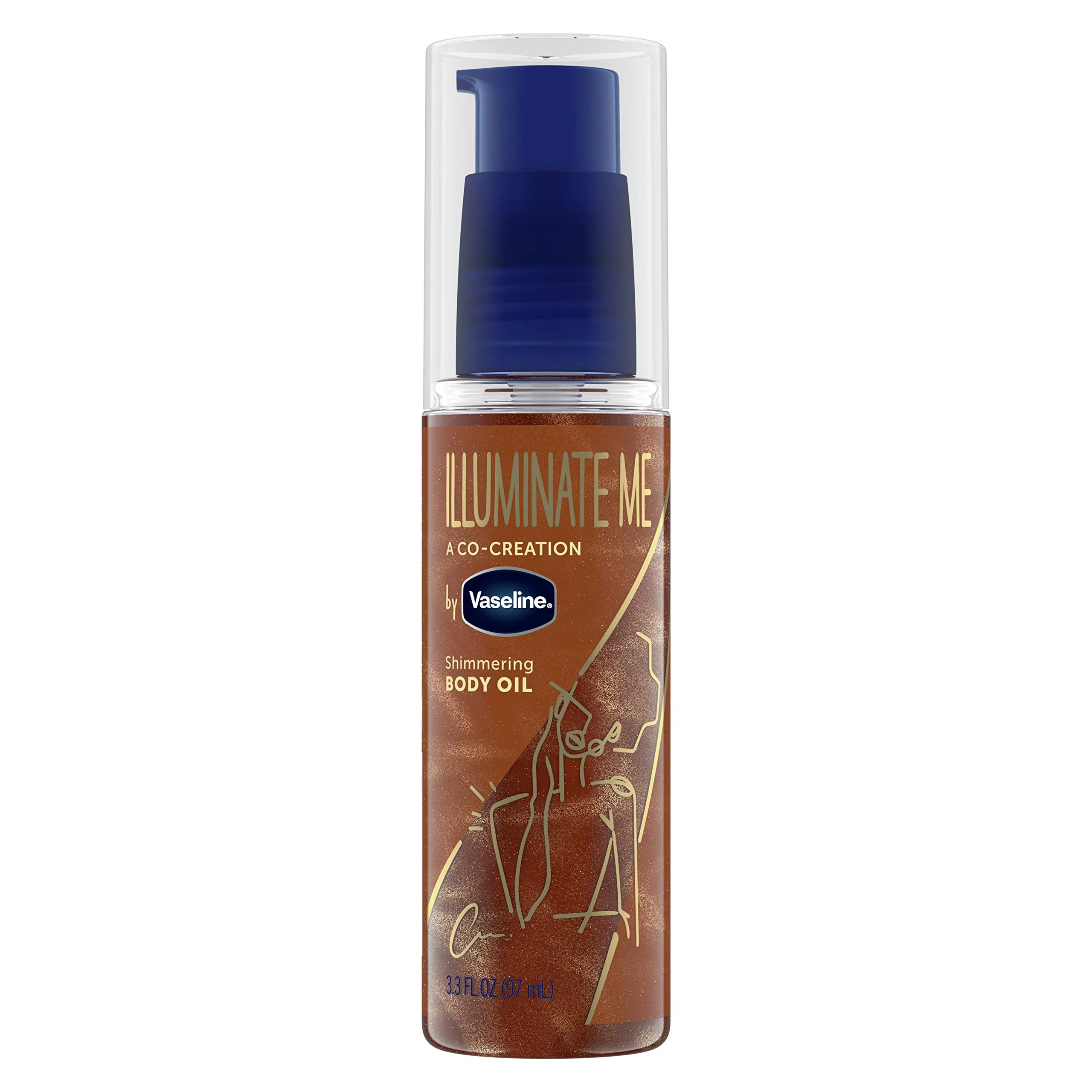 Expertly Made Vaseline Illuminate Me Shimmering Body Oil Created for Melanin Rich Skin Illuminates Skin with Finishing Touch of Shimmer for Glowing Skin 3.3 oz Comfortable