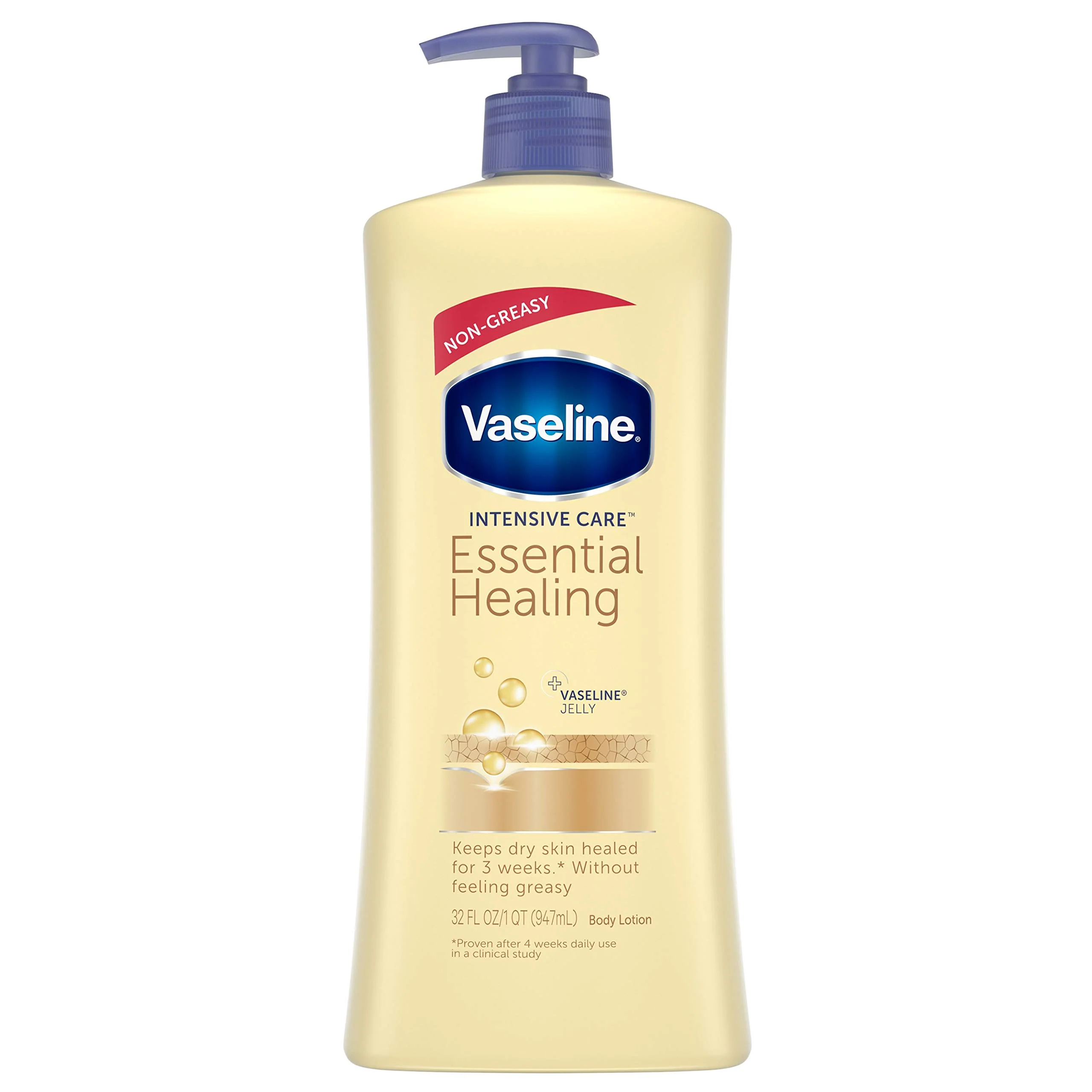 Carefully Designed Vaseline Intensive Care Body Lotion Essential Healing 32 oz Long-Lasting