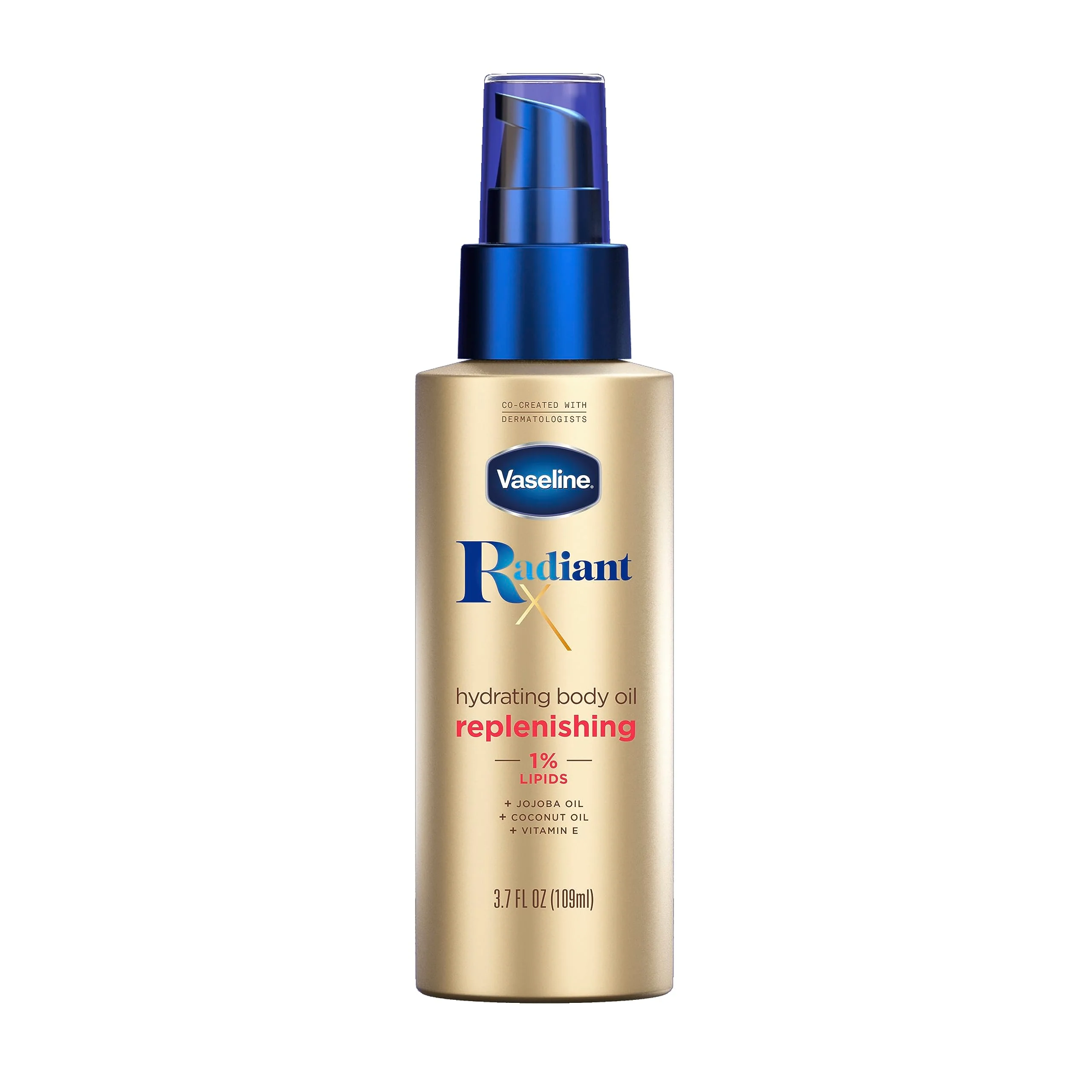 Outstanding Vaseline Radiant X Replenishing and Hydrating Body Oil with 1 Lipids Jojoba Oil Coconut Oil Vitamin E 3.7 oz Excellent