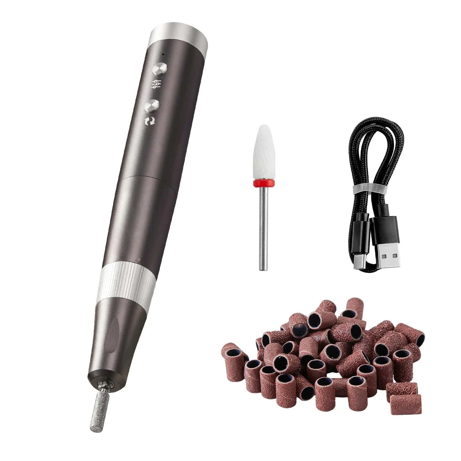 Long-Lasting VEVOR Electric Cordless Nail Drill 30 000RPM Variable-Speed Rechargeable Nail E File Machine Nail Surface Smooth Portable Manicure Pedicure Unique