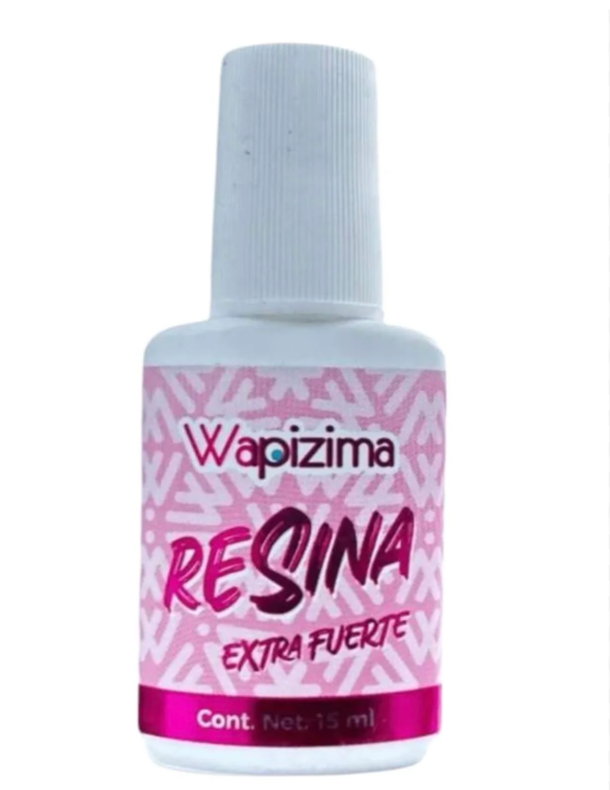 Detailed Wapizima Resina Extra Fuerte Professional Nail Resin Pink Extra Strong Hold 15ml Solid