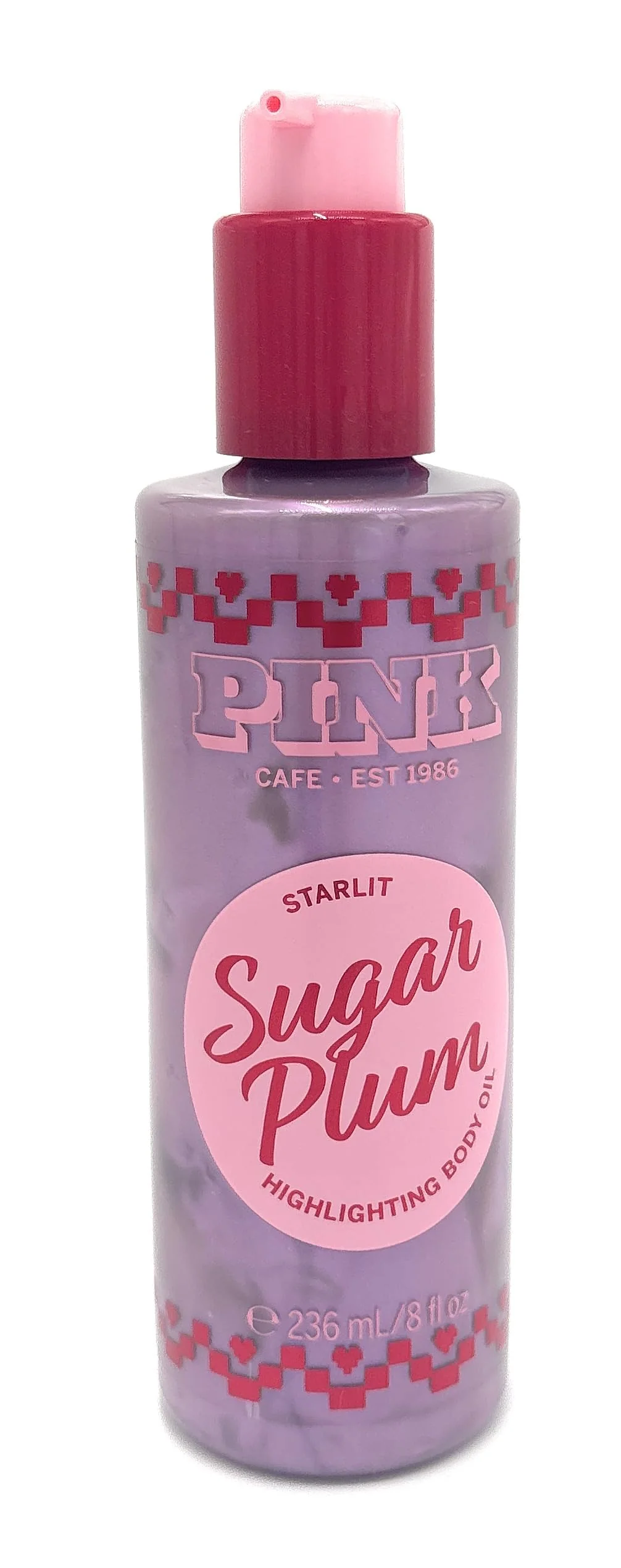 Reliable Victoria's Secret PINK Sugar Plum Limited Edition Highlighting Body Oil Glow-Boosting Fruity and Festive Holiday Scent 8 fl oz Healthy