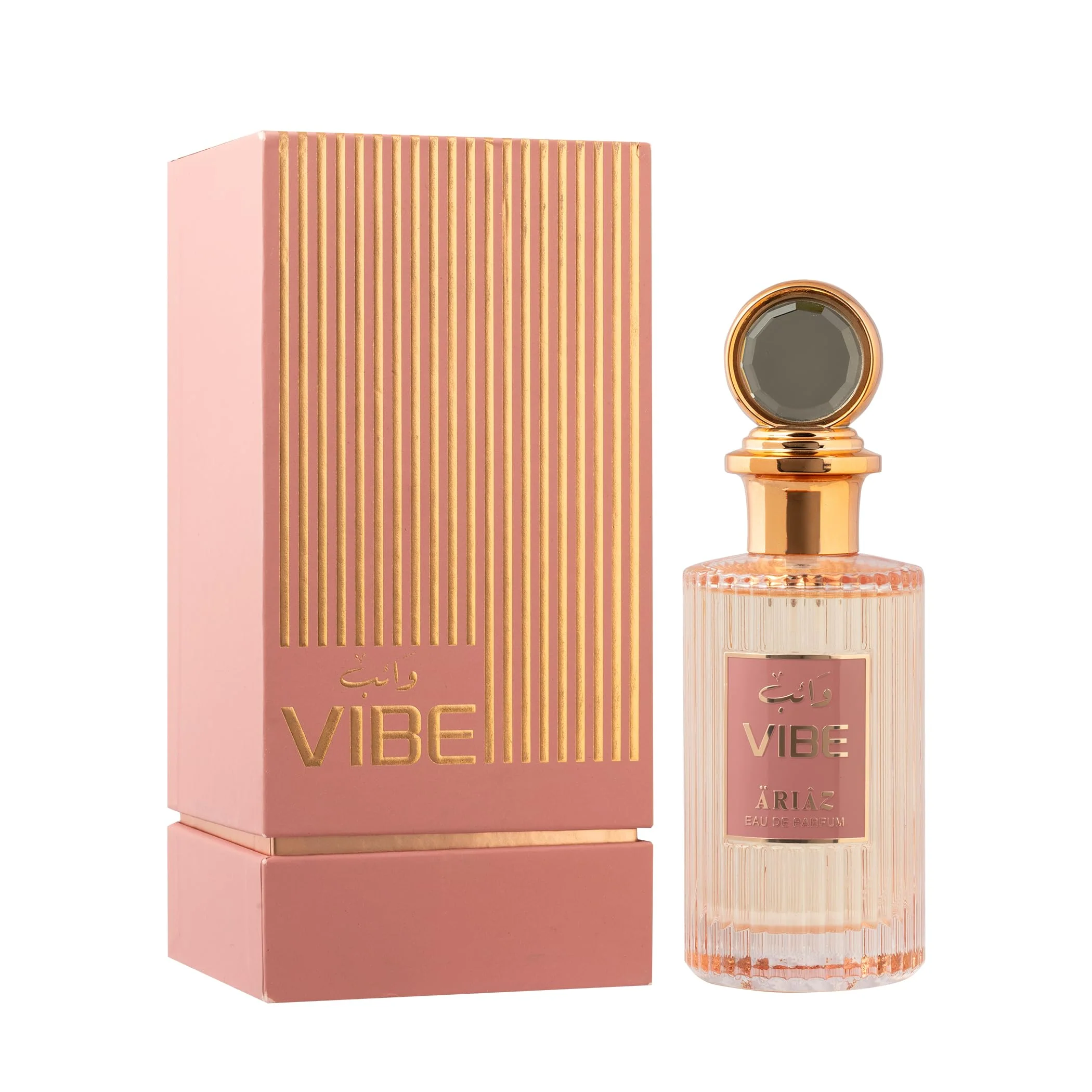 Contemporary ARIAZ Vibe Women Eau De Parfum - Playful Candy Gourmand with Black Currant Raspberry Lemon Fizz Cotton Candy Vanilla Musk - Long Lasting Oil Fine
