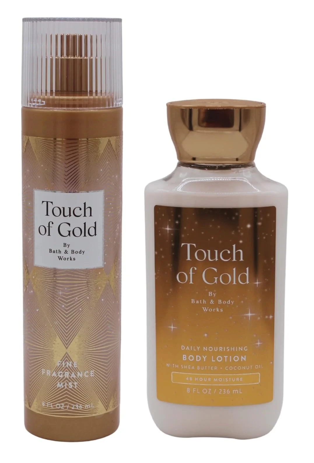 Artisan Bath Body Works Fragrance Mist and Lotion Bundle - 2 Piece Set Touch of Gold Exclusive