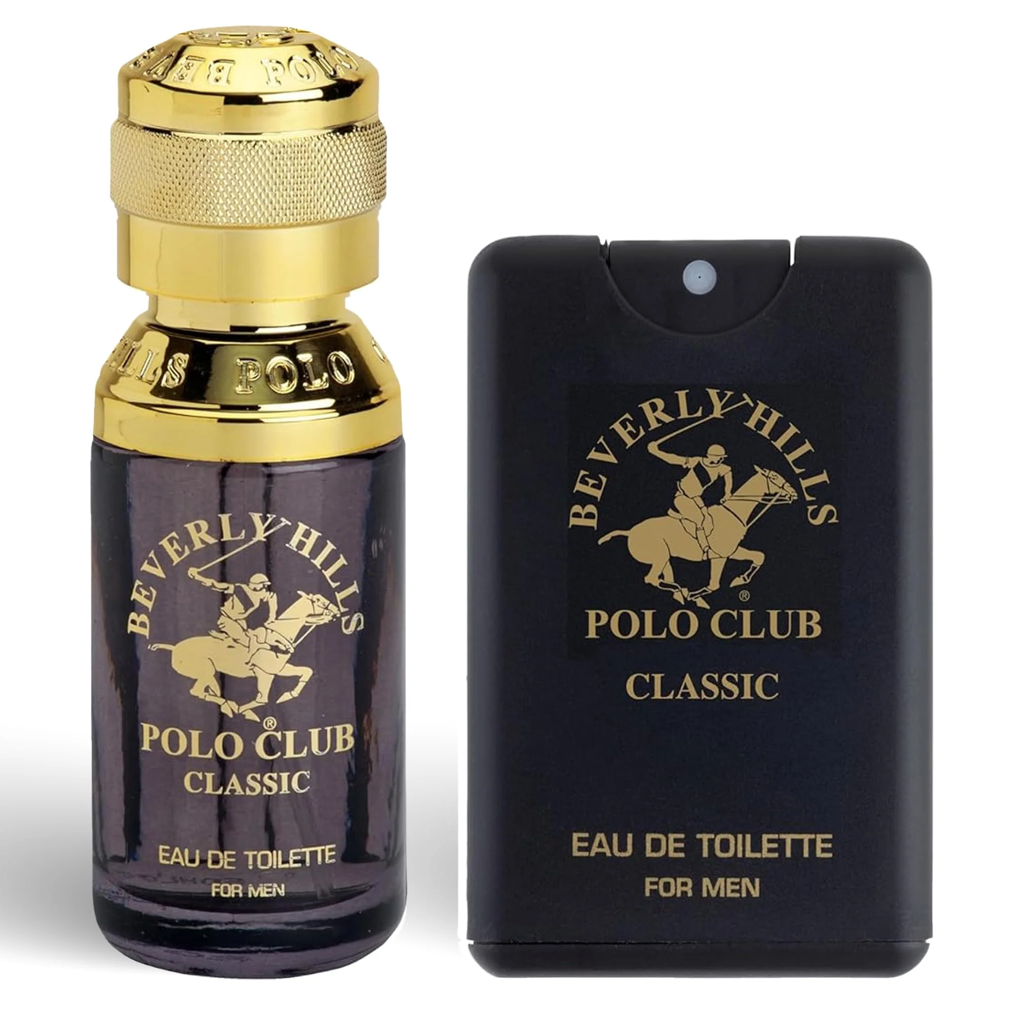 Versatile Beverly Hills Polo Club BHPC Men's Classic Eau De Toilette Fragrance Set - 1.7oz EDT Portable Pocket Spray - Long Lasting Everyday Scent for Him Selected