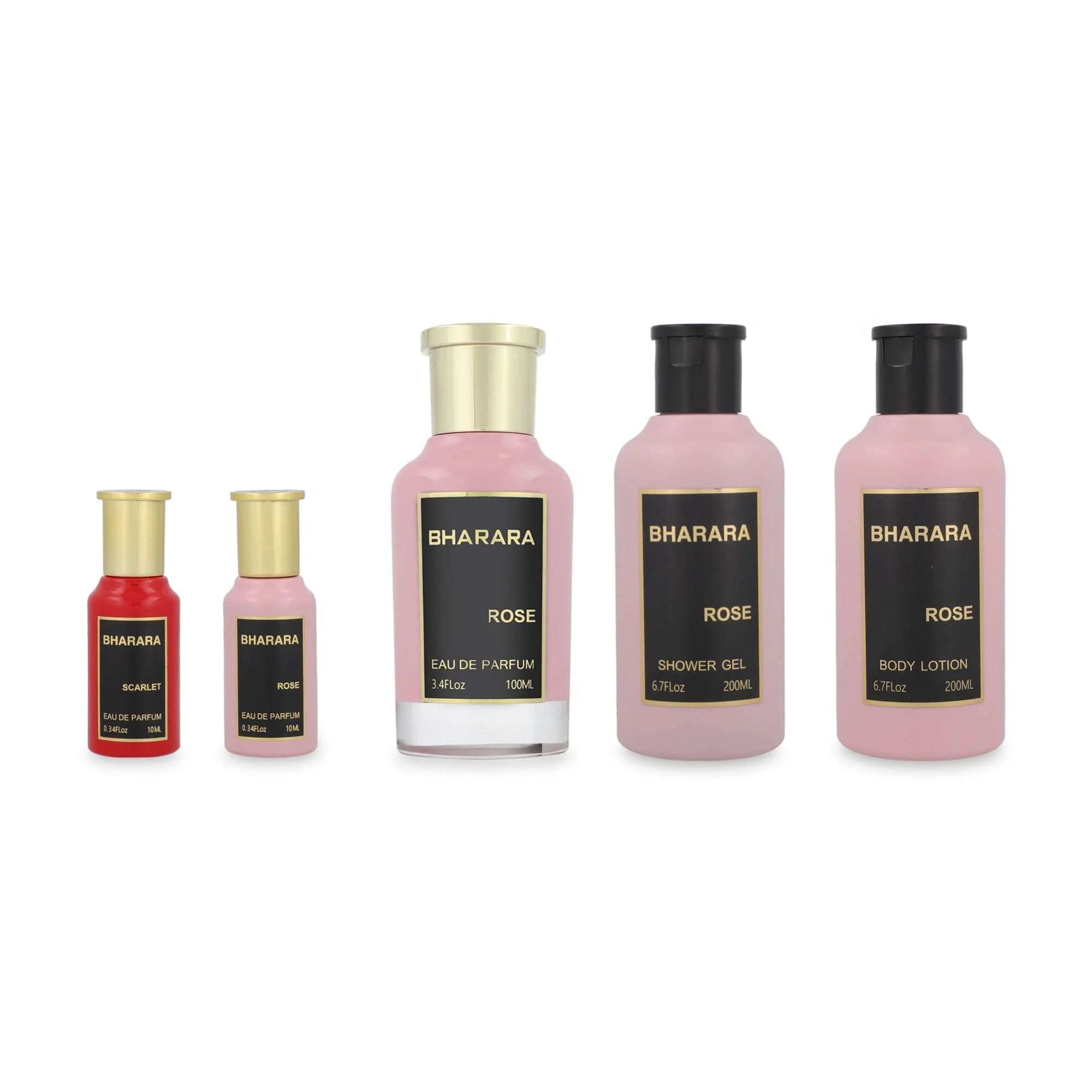 Optimized Bharara Rose Bath Body Eau De Parfum 5 Pc Gift Set For Women Smooth