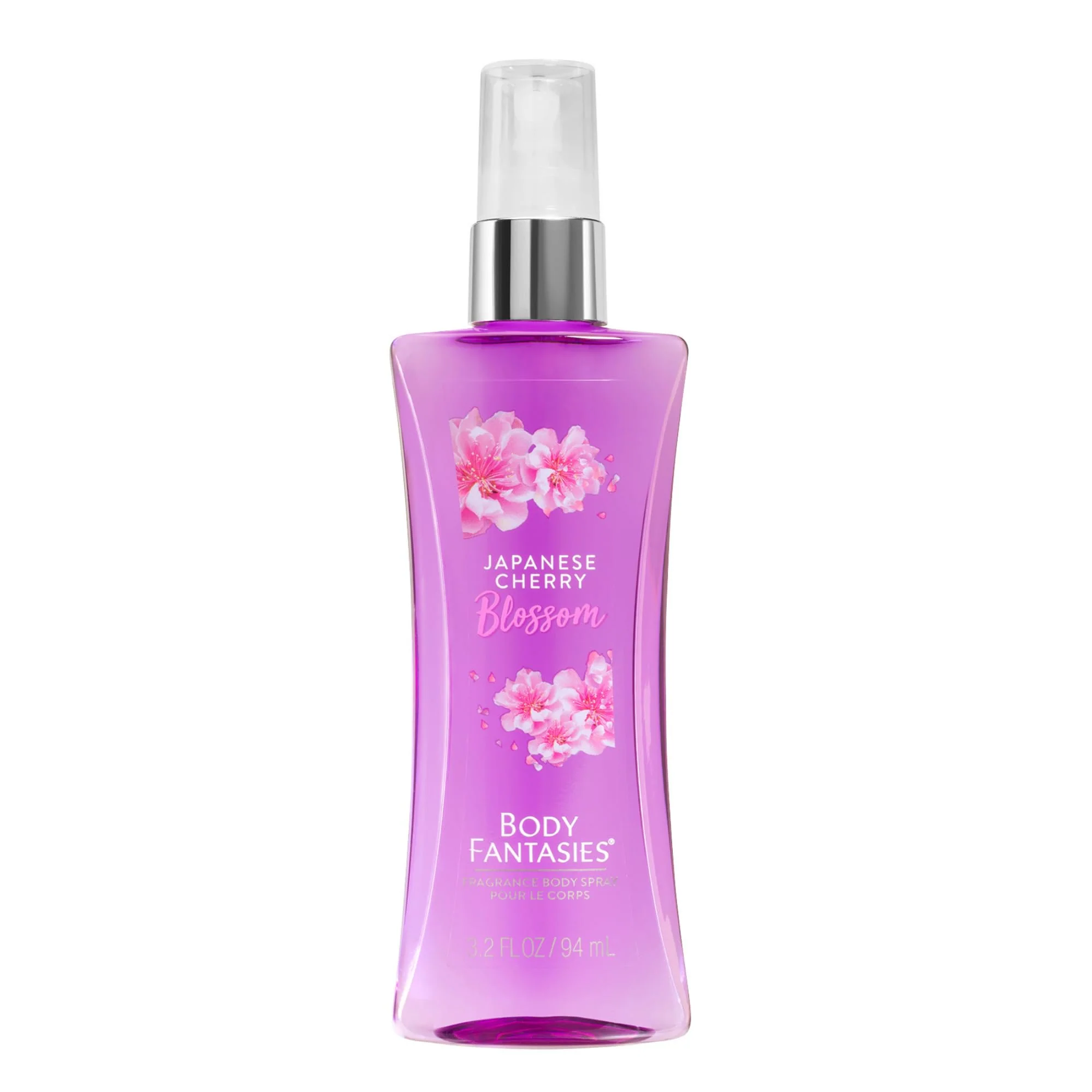 Fine Body Fantasies® Signature Fragrance Body Mist for Girls Women's - Japanese Cherry Blossom 0.5 FL Oz Smooth