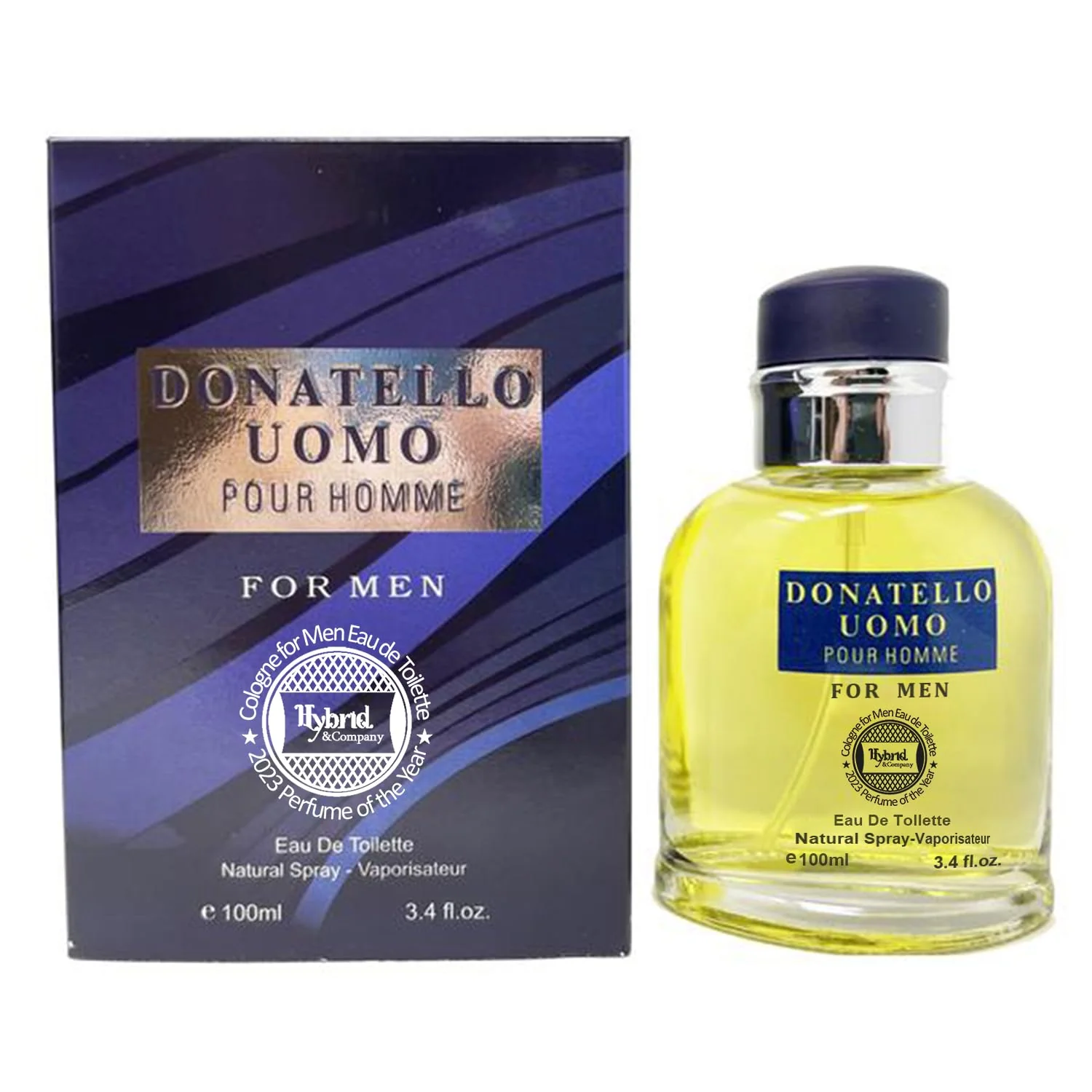 Elite Hybrid Company Donatello Uomo for Men Eau De Toilette Natural Spray Masculine Scent 3.4 Fl Oz Fine