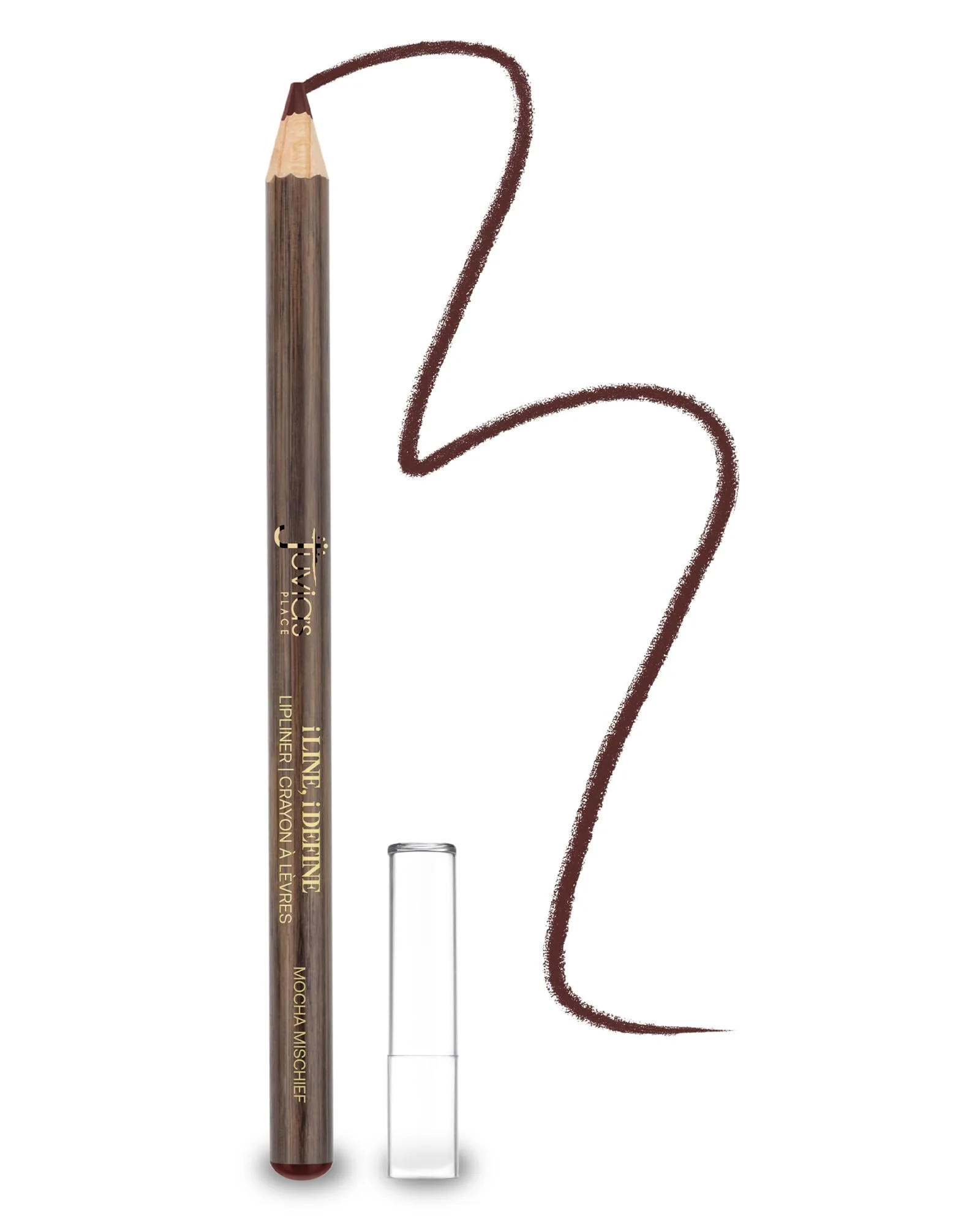 Artisan Juvia's Place I Line I Define Lip Liner - Mocha Mischief - Long-Lasting Lip Liner with Hydrating Formula Smooth Glide Sharpenable Pencil for Precise Eco-Friendly