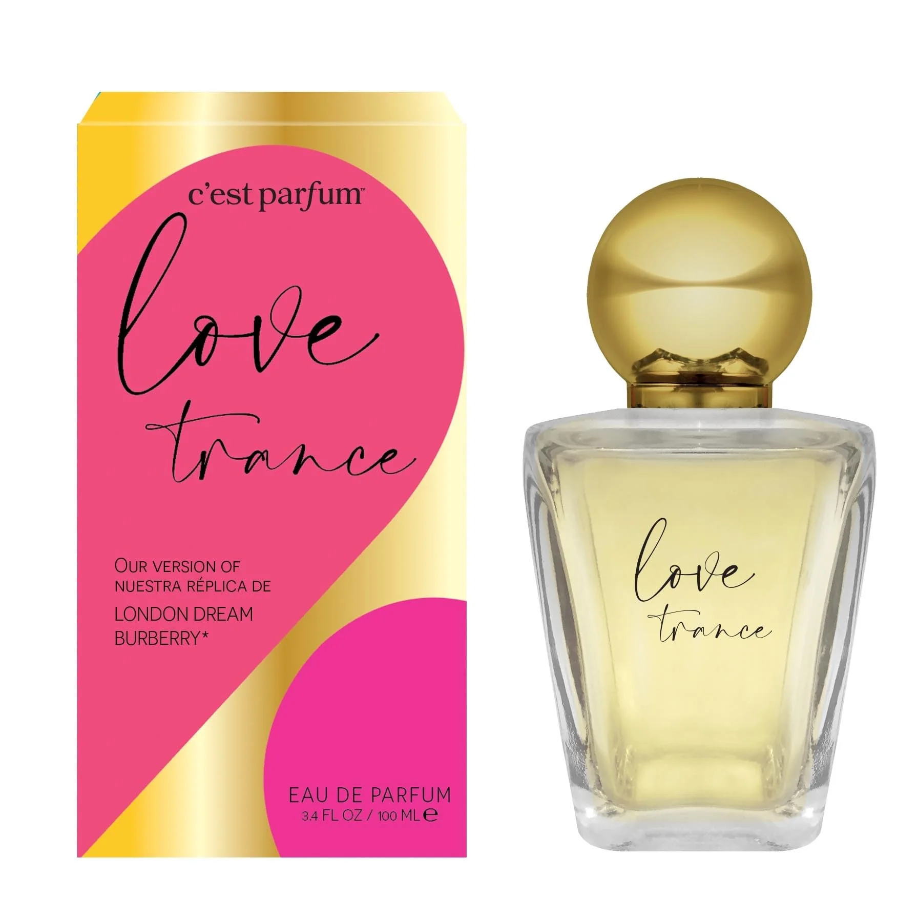Authentic Love Trance women's designer perfume spray 3.4 Fl Oz Pack of 1 Refined