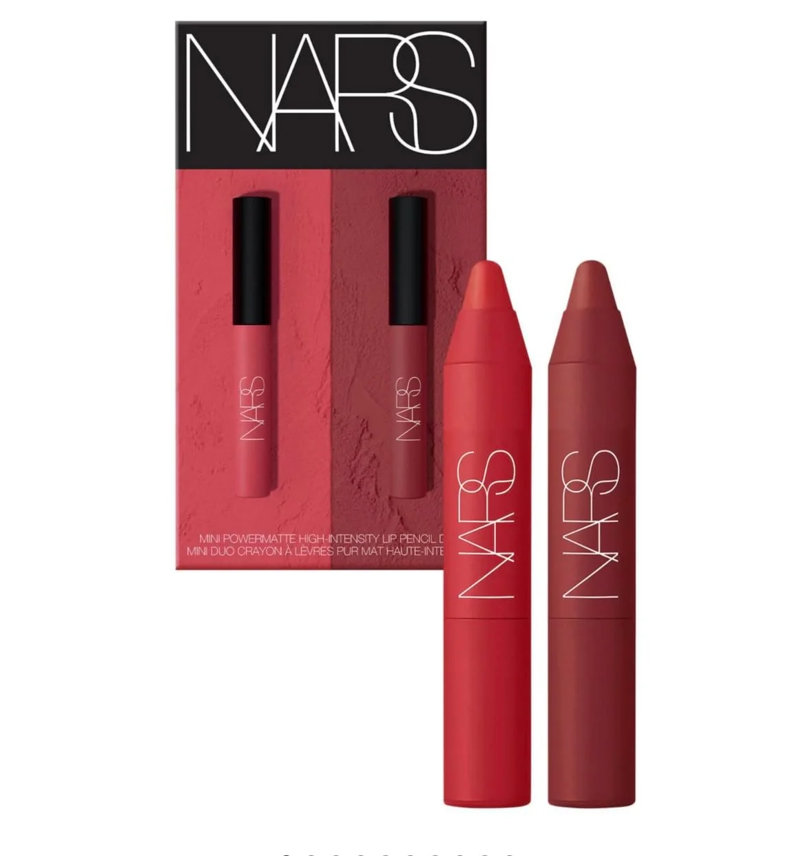 Long-Lasting NARS NARS38 Mini Power Matte High-Intensity Lip Pencil Duo - Cruella Dragon Girl Elite