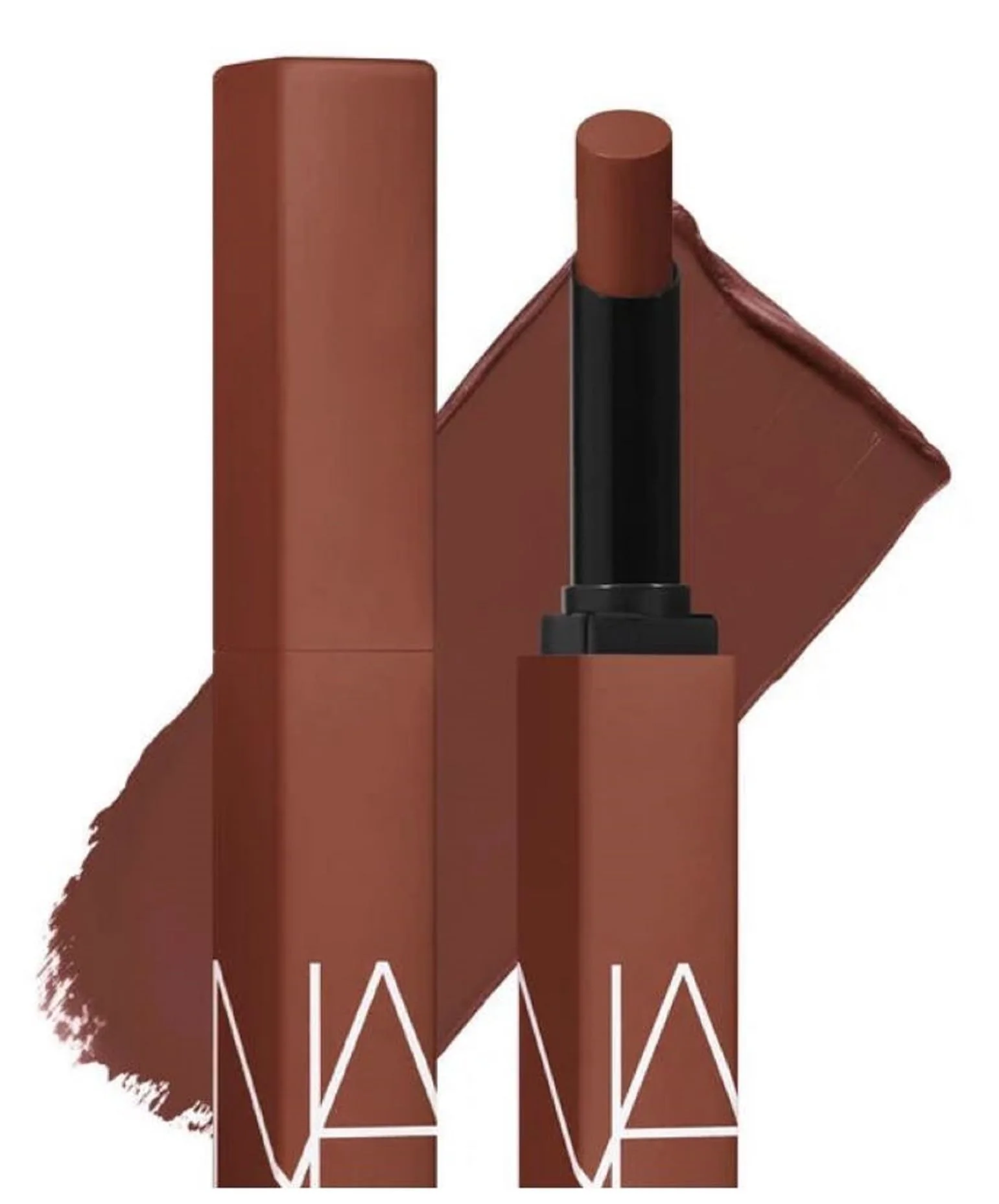 High-Performance NARS Powermatte Lipstick - No Satisfaction 105 Deep Auburn Brown .05 oz. Traditional
