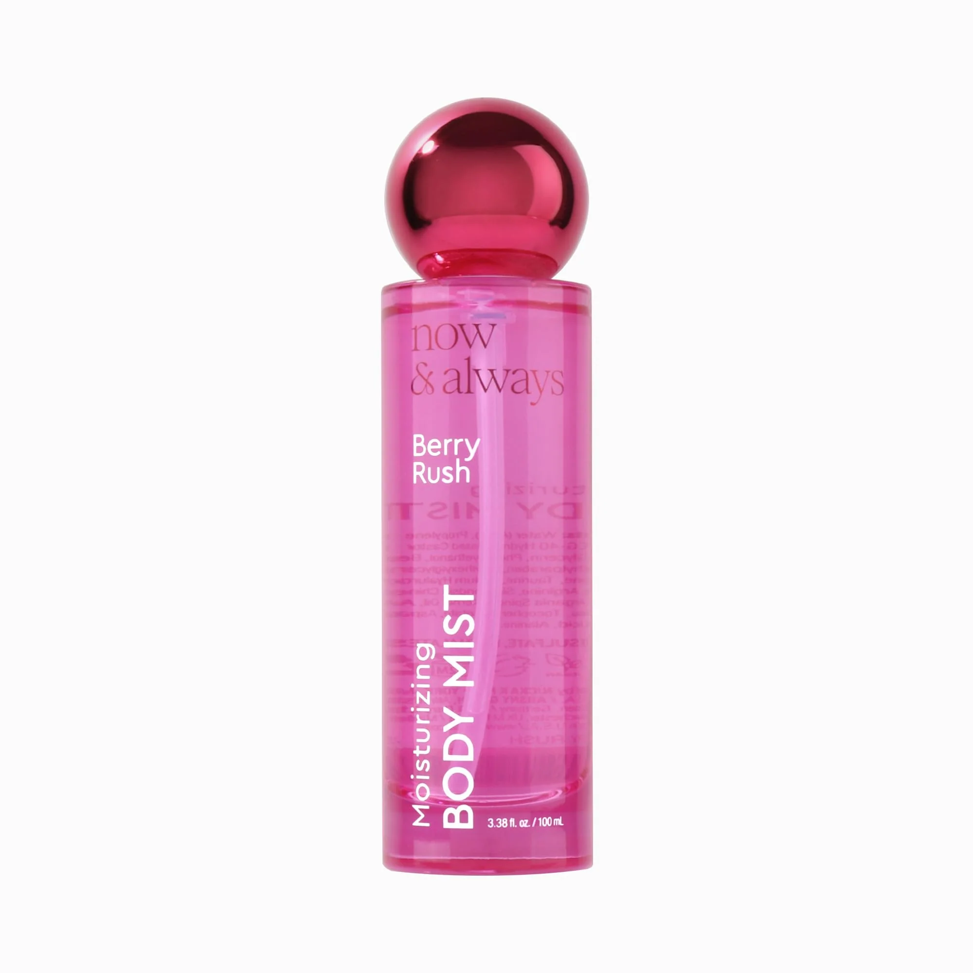 Modern NICKA K NEW YORK Now Body Mist Lightweight Fragrance Non-Sticky Elegant Scents I For Layering or Refreshing Throughout the Day Berry Easy-to-Use