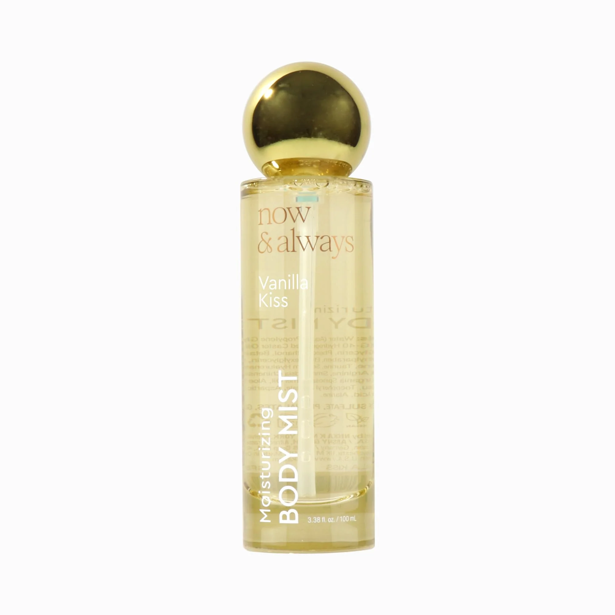 Expertly Made NICKA K NEW YORK Now Body Mist Lightweight Fragrance Non-Sticky Elegant Scents I For Layering or Refreshing Throughout the Day Sustainable