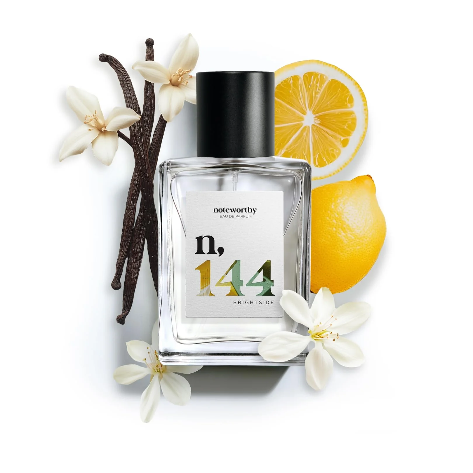 Premium Noteworthy n 144 Brightside Eau De Parfum - Citrus Vanilla Sophisticated Warm Fragrance for Any Occasion Long-lasting Unisex Perfume for Women Powerful