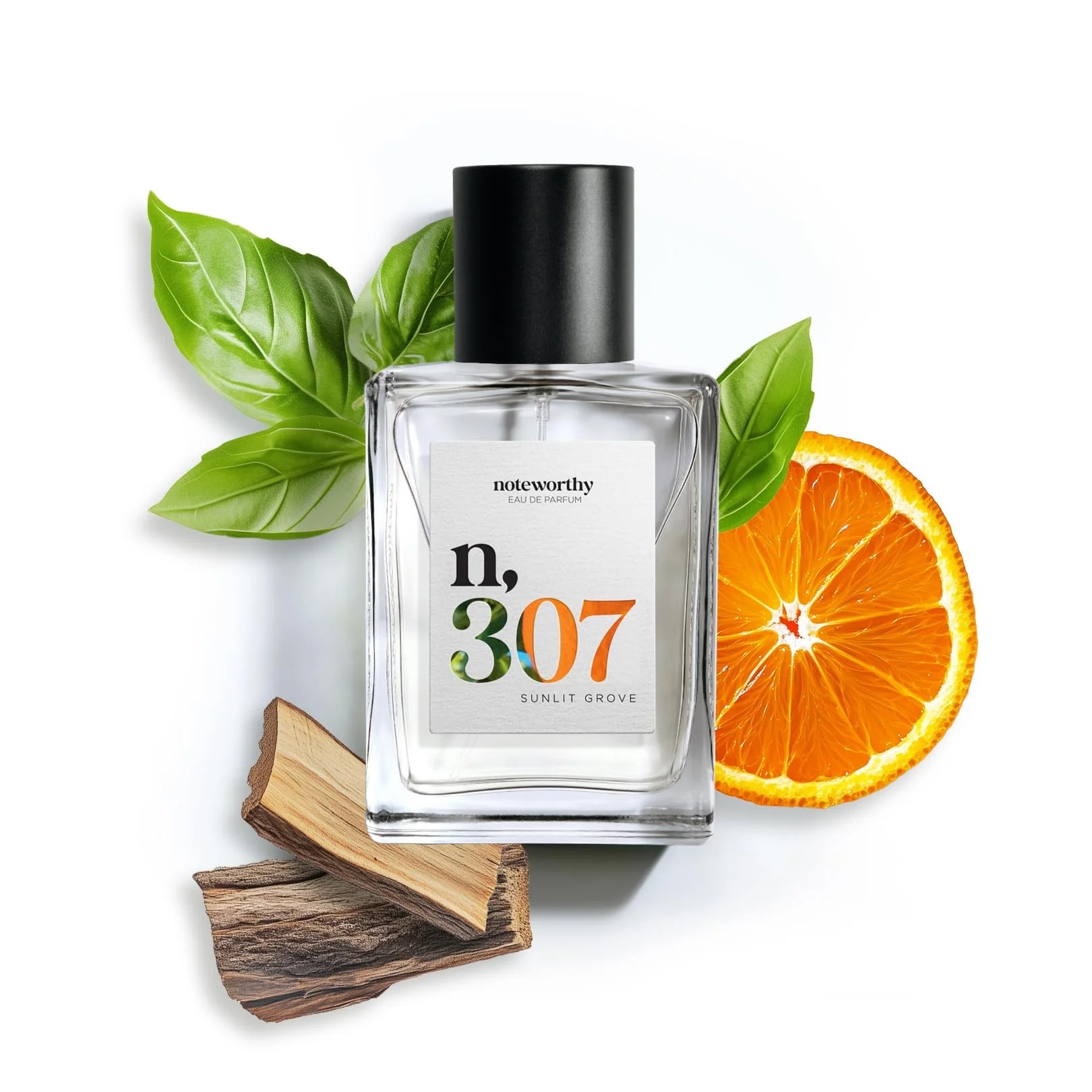 Trendy Noteworthy n 307 Sunlit Grove Eau De Parfum - Mandarin Basil Sandalwood Sophisticated Warm Fragrance for Any Occasion Long-lasting Unisex Efficient
