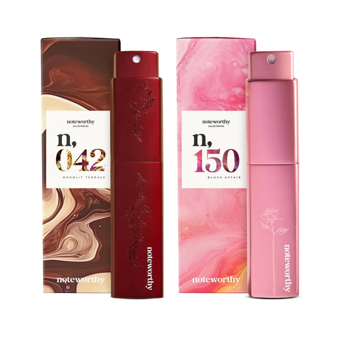 Trendy Noteworthy Travel Spray Bundle - Fragrance Set for Men Women Long-Lasting Perfume TSA- for Gift Giving Limited Edition Duo Top-Quality