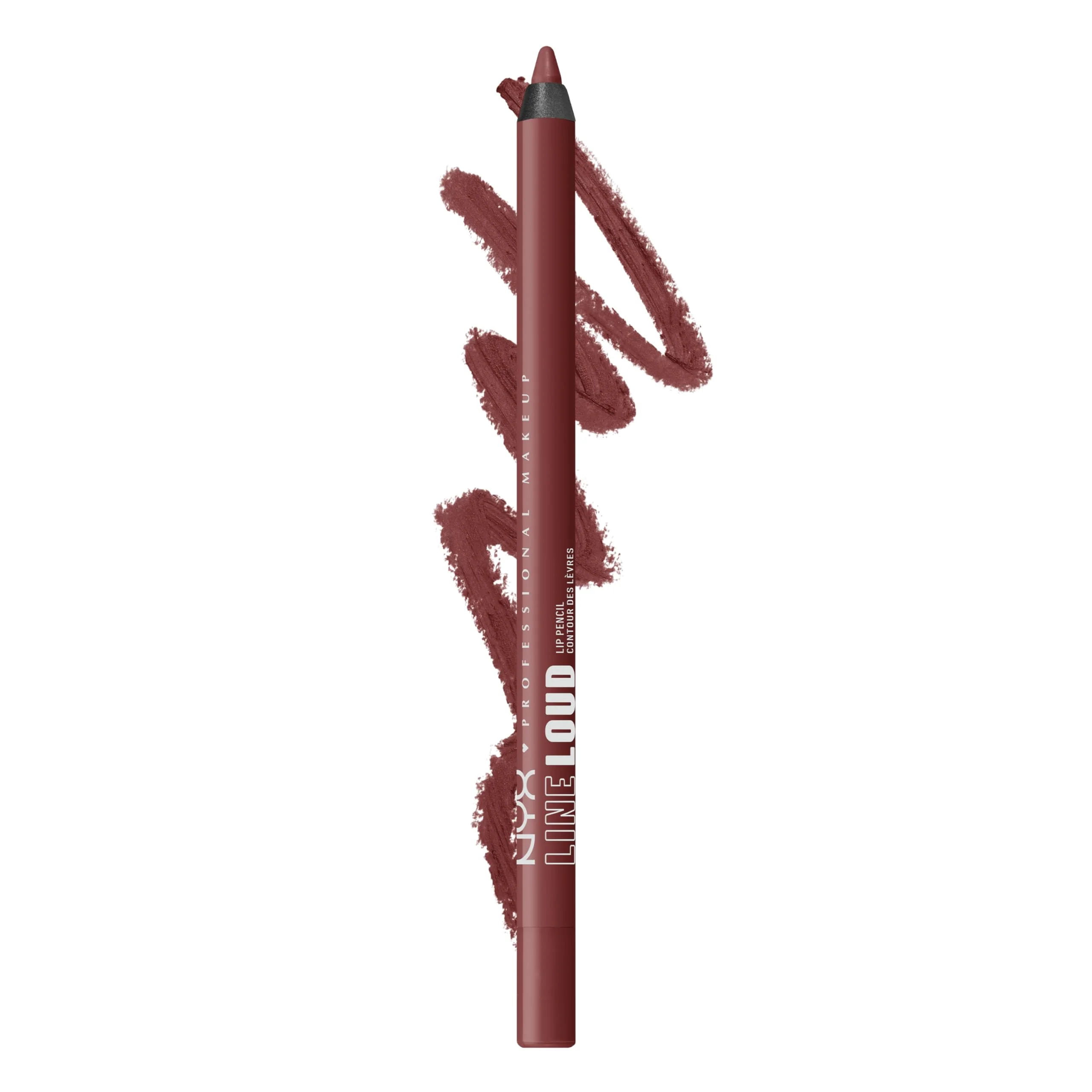 Optimized NYX PROFESSIONAL MAKEUP Line Loud Lip Liner Longwear and Pigmented Lip Pencil with Jojoba Oil Vitamin E - Sassy Fast