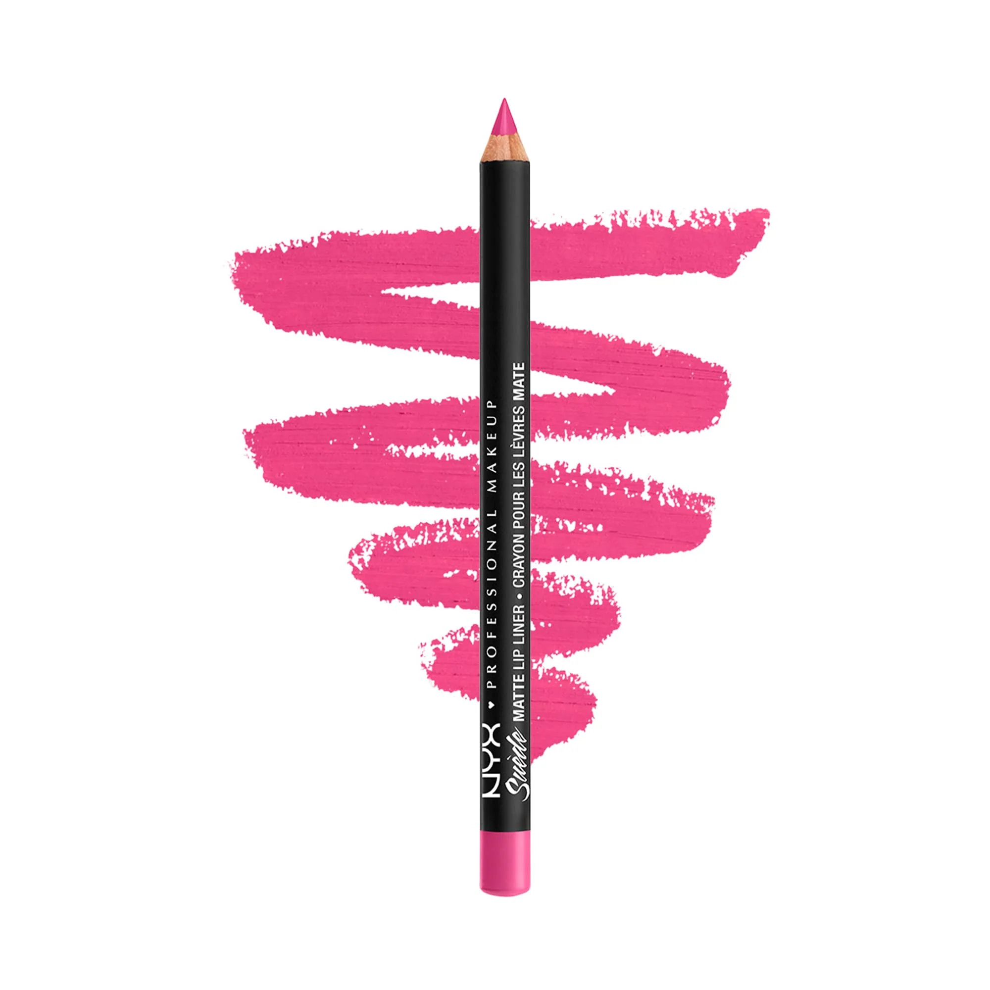 Environmentally Friendly NYX PROFESSIONAL MAKEUP Suede Matte Lip Liner Vegan Formula - Pink Lust Hot Pink Next-Generation