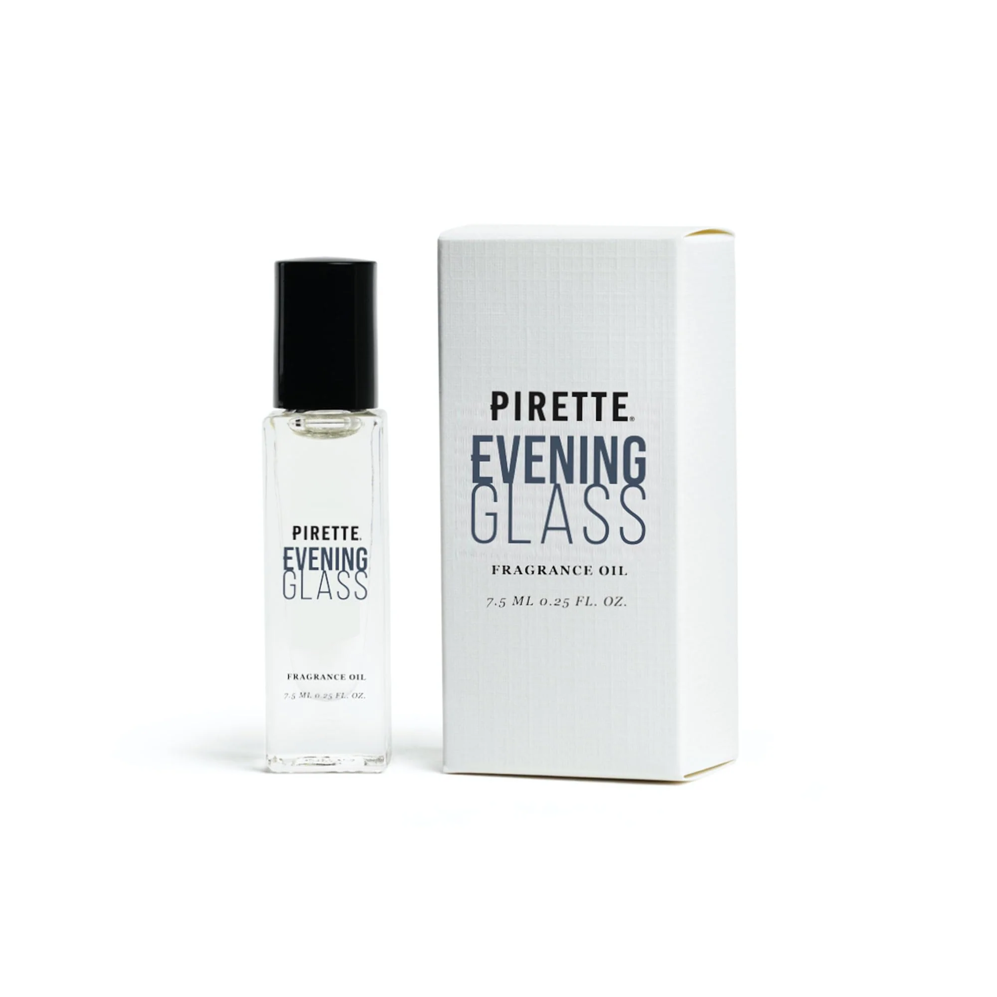 Casual PIRETTE Mini Evening Glass Fragrance Oil Roll On Beach-Inspired Long Lasting Perfume Oil with Notes of Dark Coconut Warm Wood Smoky Vanilla Comfortable