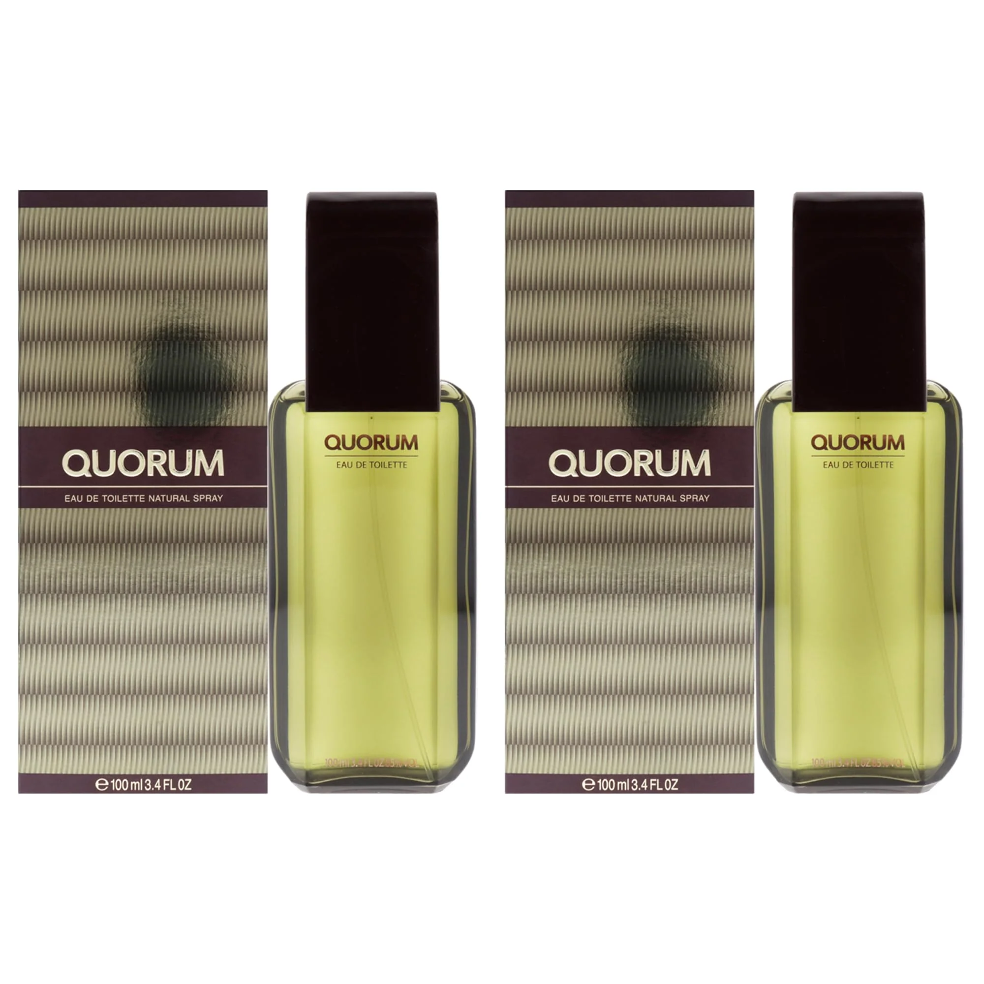 Healthy Quorum by Antonio Puig for Men - 3.4 oz EDT Spray - Pack of 2 Fashionable