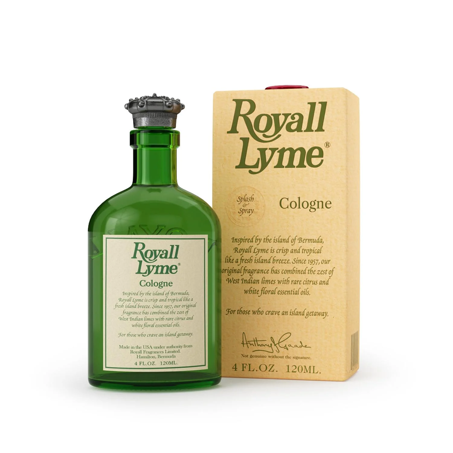 Healthy ROYALL LYME Men's Heritage Cologne Inspired by Bermuda - 4 Fl oz Spray Optimized