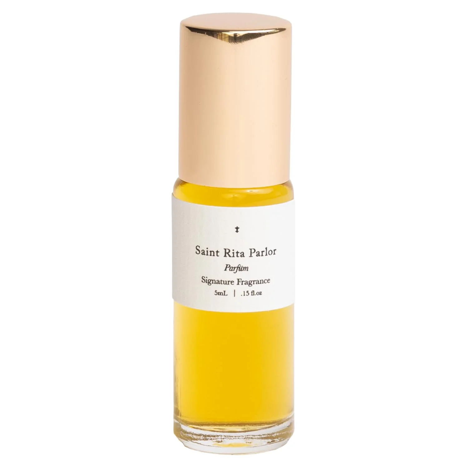 Effective Saint Rita Parlor Signature Parfum - Luxury Unisex Fragrance Organic Ingredients Notes of Rose Whiskey Tobacco Handcrafted in California - 5mL Official