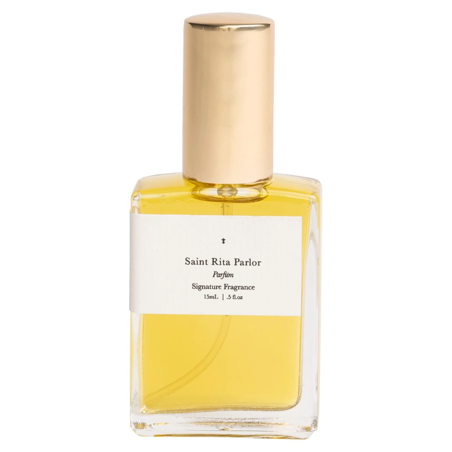 Minimalist Saint Rita Parlor Signature Parfum - Luxury Unisex Fragrance Organic Ingredients Notes of Rose Whiskey Tobacco Handcrafted in California - 15mL Versatile