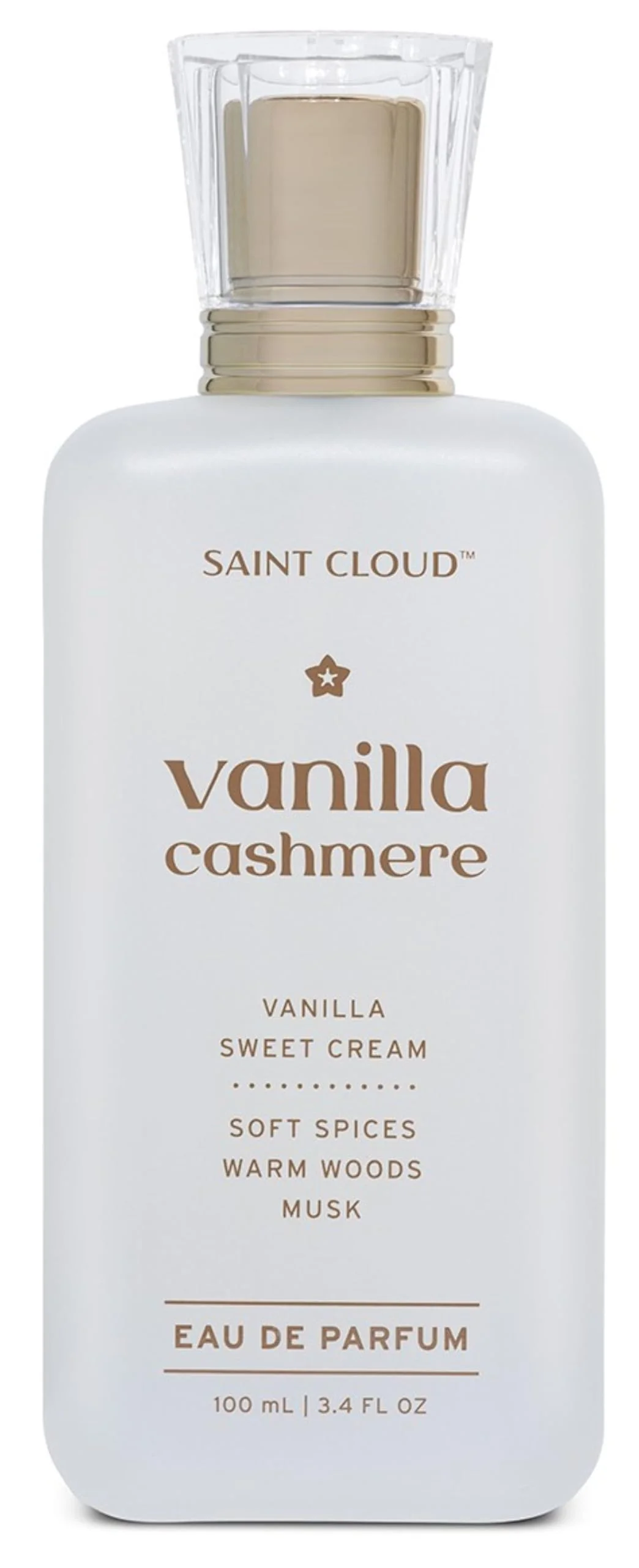 Professional Saint Cloud Eau de Parfum - Vanilla Cashmere Warm Fragrance with Vanilla Sweet Cream Soft Spices Musk Luxurious Scent for Everyday Wear 3.4 Fl Environmentally Friendly
