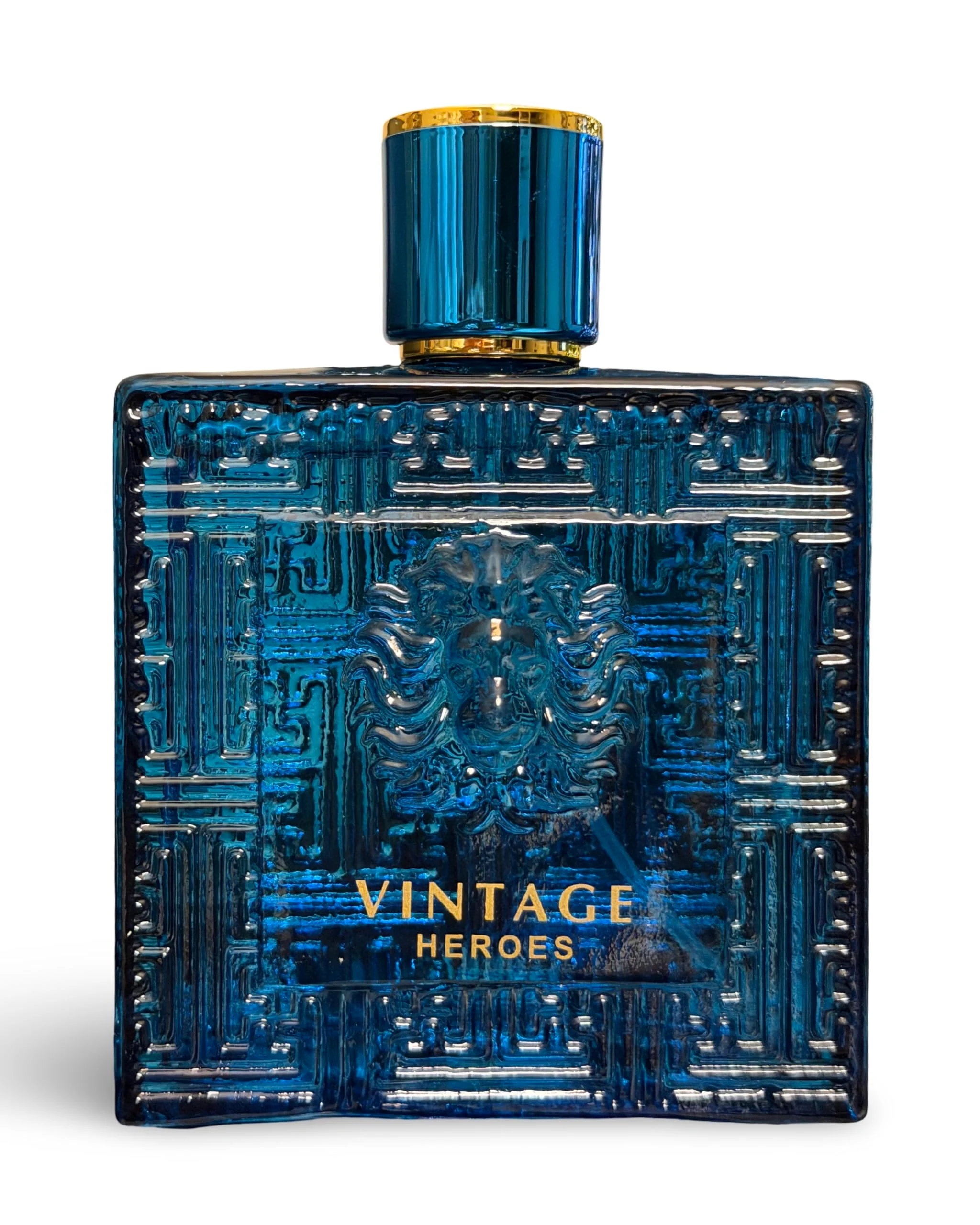 Effective Secret Plus VINTAGE HEROES Eau De Parfum for Men Aromatic Woody Fragrance Blue Glass Bottle 3.4 Fl Oz Natural Spray Healthy