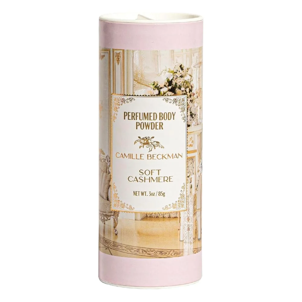 Detailed Soft Cashmere Scented Talc- Body Powder Perfumed Dusting Powder Camille Beckman 3 Ounce Flexible