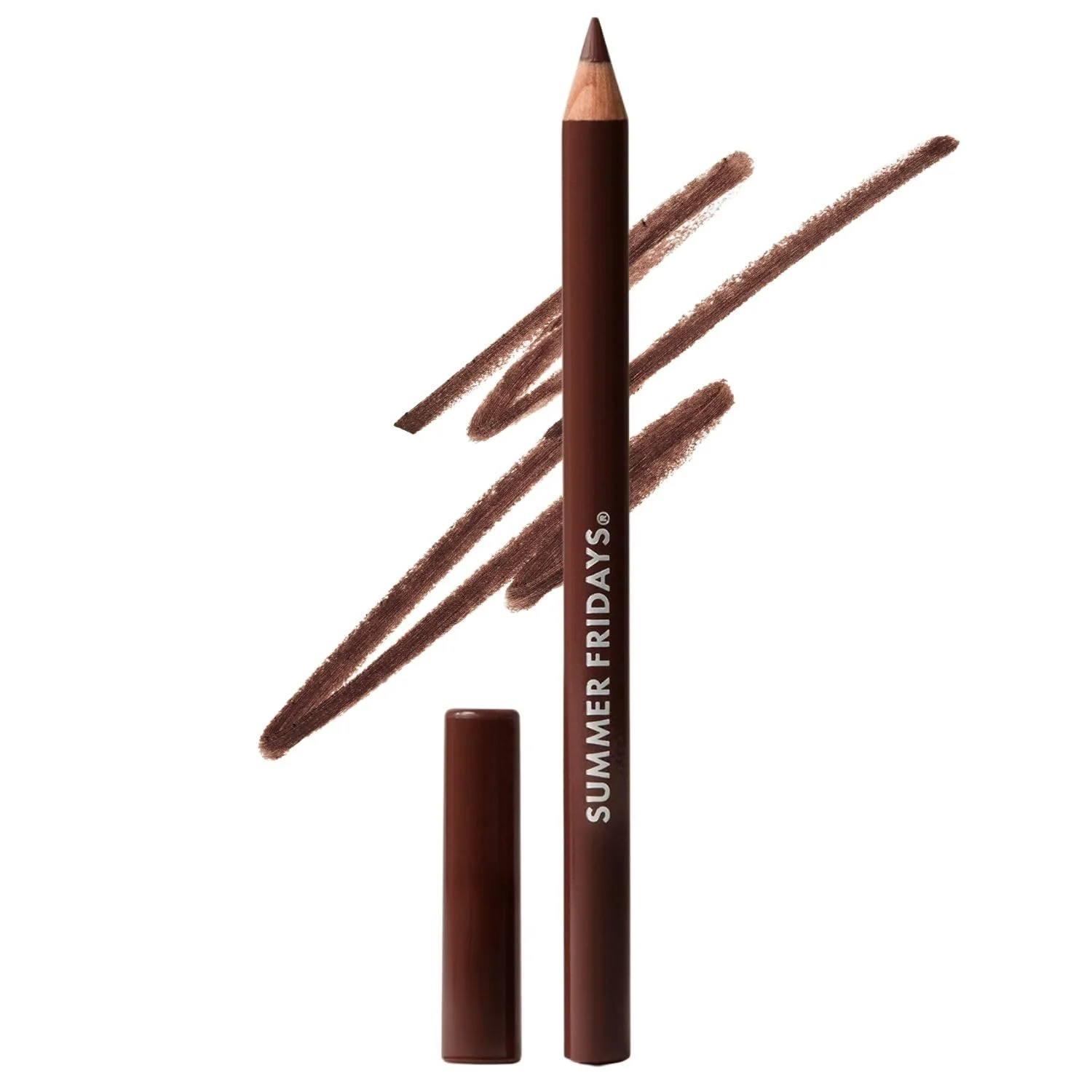 Luxury Summer Fridays SoftLine Lip Liner Pencil - Creamy Long-Lasting Matte Lip Pencil for Sculpted Definition - Skin Care Infused Makeup with Hyaluronic Detailed