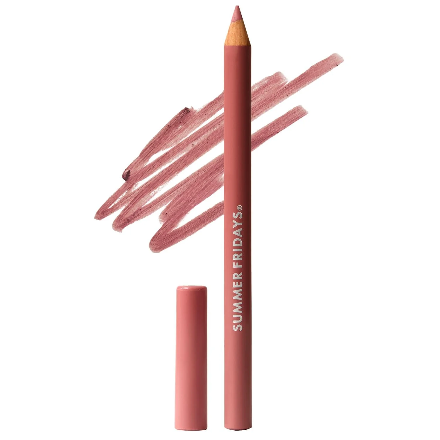 Reusable Summer Fridays SoftLine Lip Liner Pencil - Creamy Long-Lasting Matte Lip Pencil for Sculpted Definition - Skin Care Infused Makeup with Hyaluronic Quality
