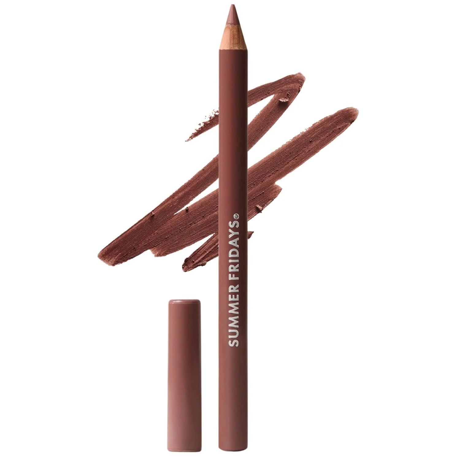 Powerful Summer Fridays SoftLine Lip Liner Pencil - Creamy Long-Lasting Matte Lip Pencil for Sculpted Definition - Skin Care Infused Makeup with Hyaluronic Genuine