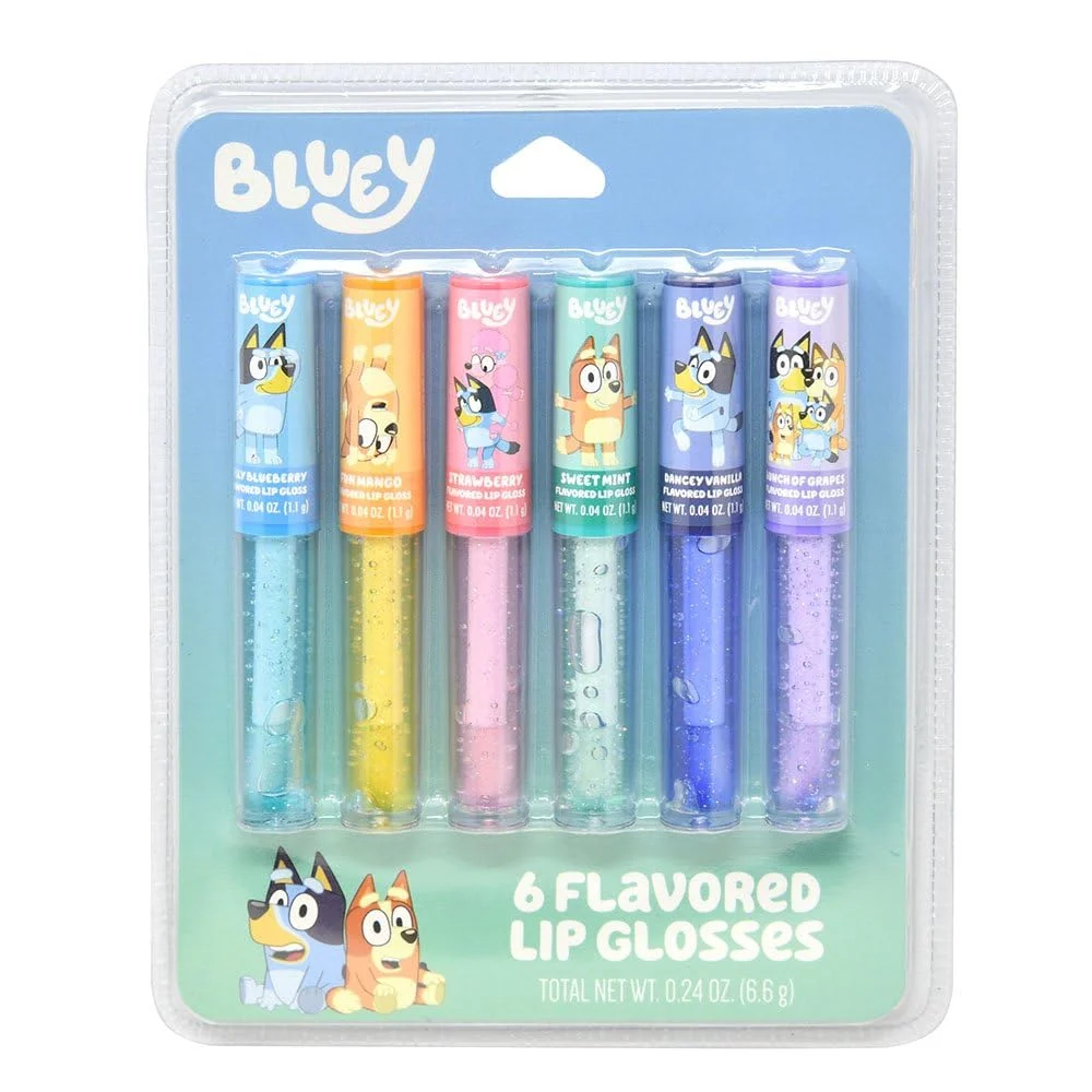 Eco-Friendly Taste Beauty Bluey 6 Scented Lip Gloss Set Healthy