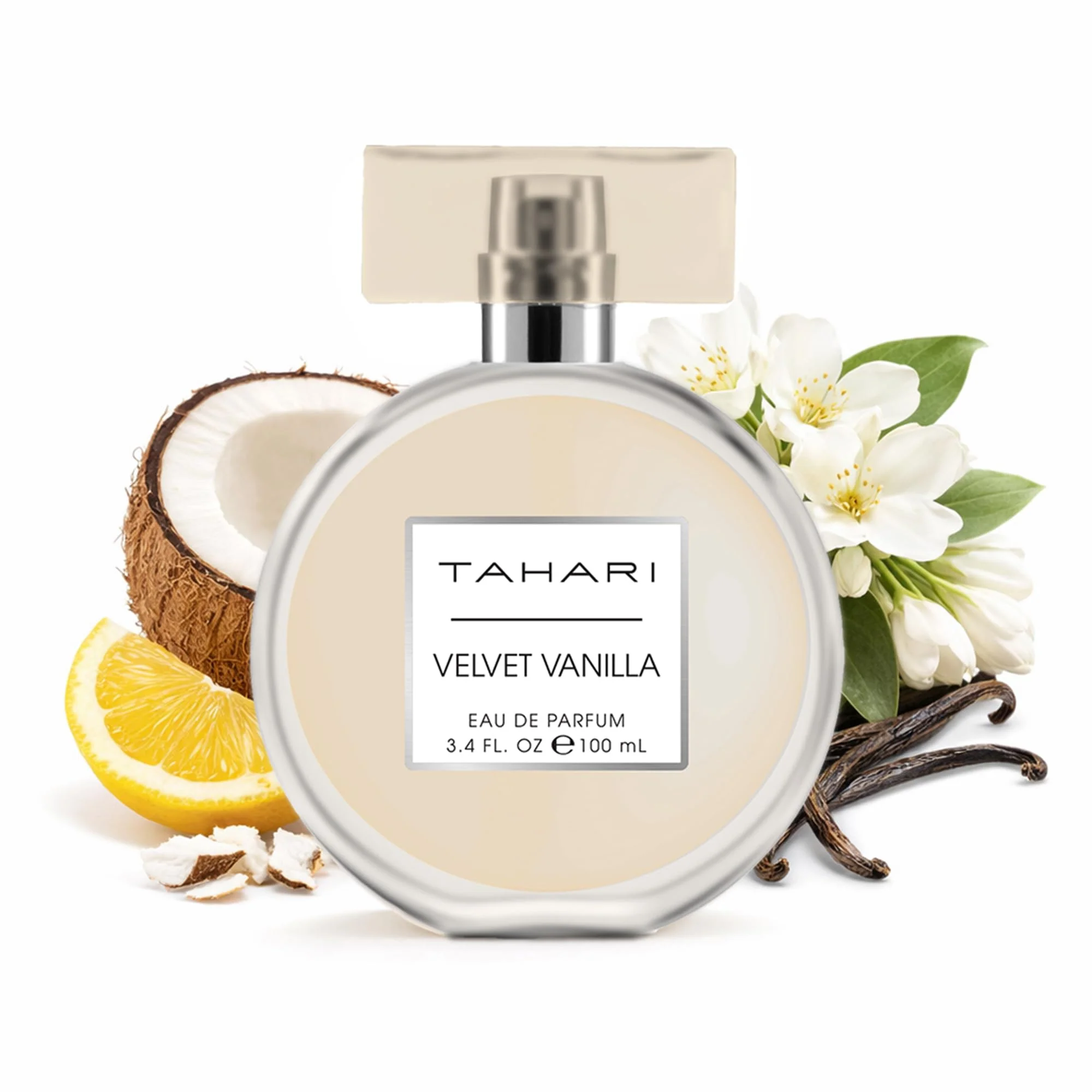 Green TAHARI Women s Velvet Vanilla Eau de Parfum - Luxurious Elegant Scent with Coconut Jasmine Lemon Vanilla Long-Lasting Sweet Warm Inviting Optimized