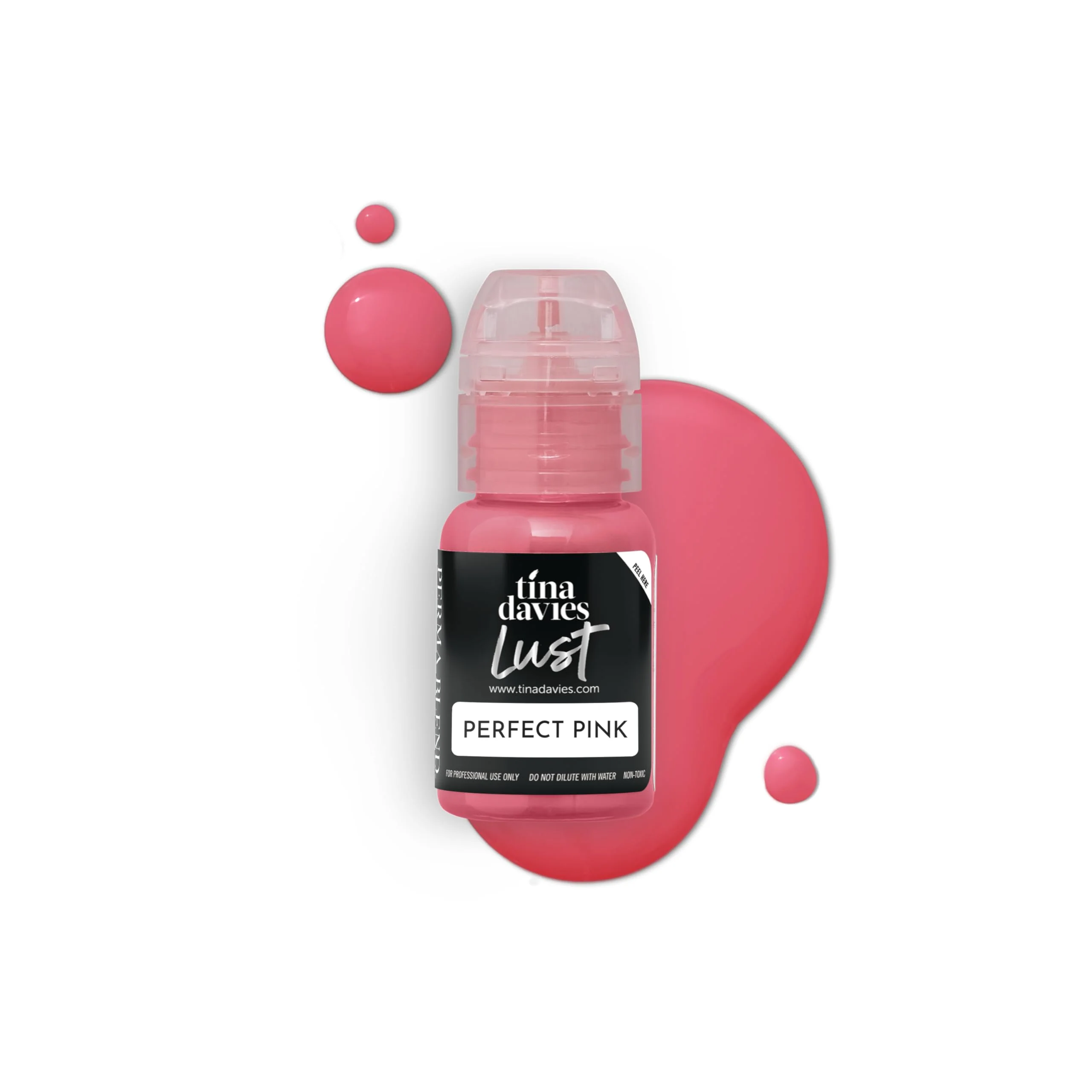 Sophisticated Tina Davies Professional Envy Lust Lip Pigments - Permanent Lip Makeup - Colors Heal True to Tone - High Retention - Lust Pink 1 2oz 15ml Original