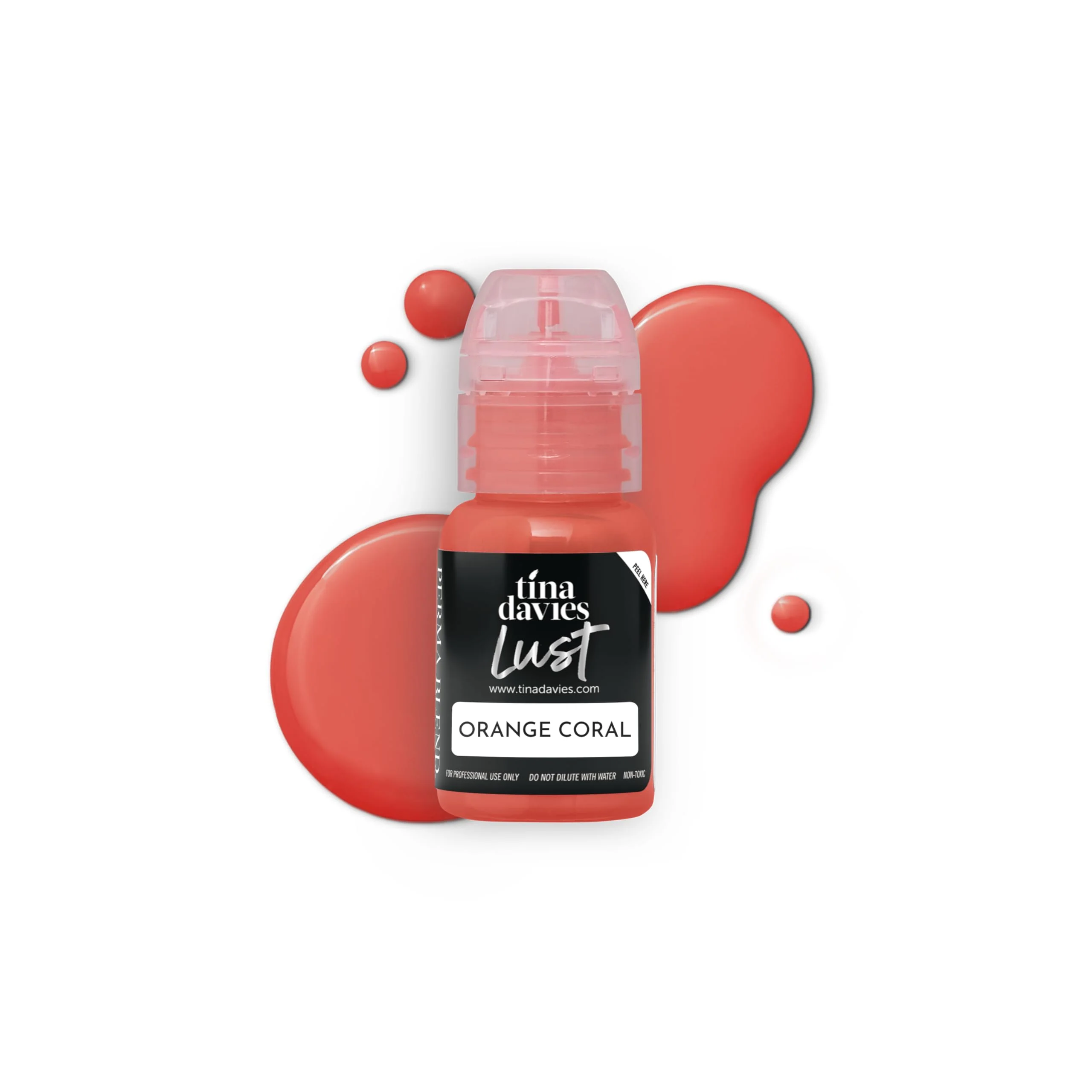 Responsible Tina Davies Professional Envy Lust Lip Pigments - Permanent Lip Makeup - Colors Heal True to Tone - High Retention - Lust Orange Coral 1 2oz 15ml Selected