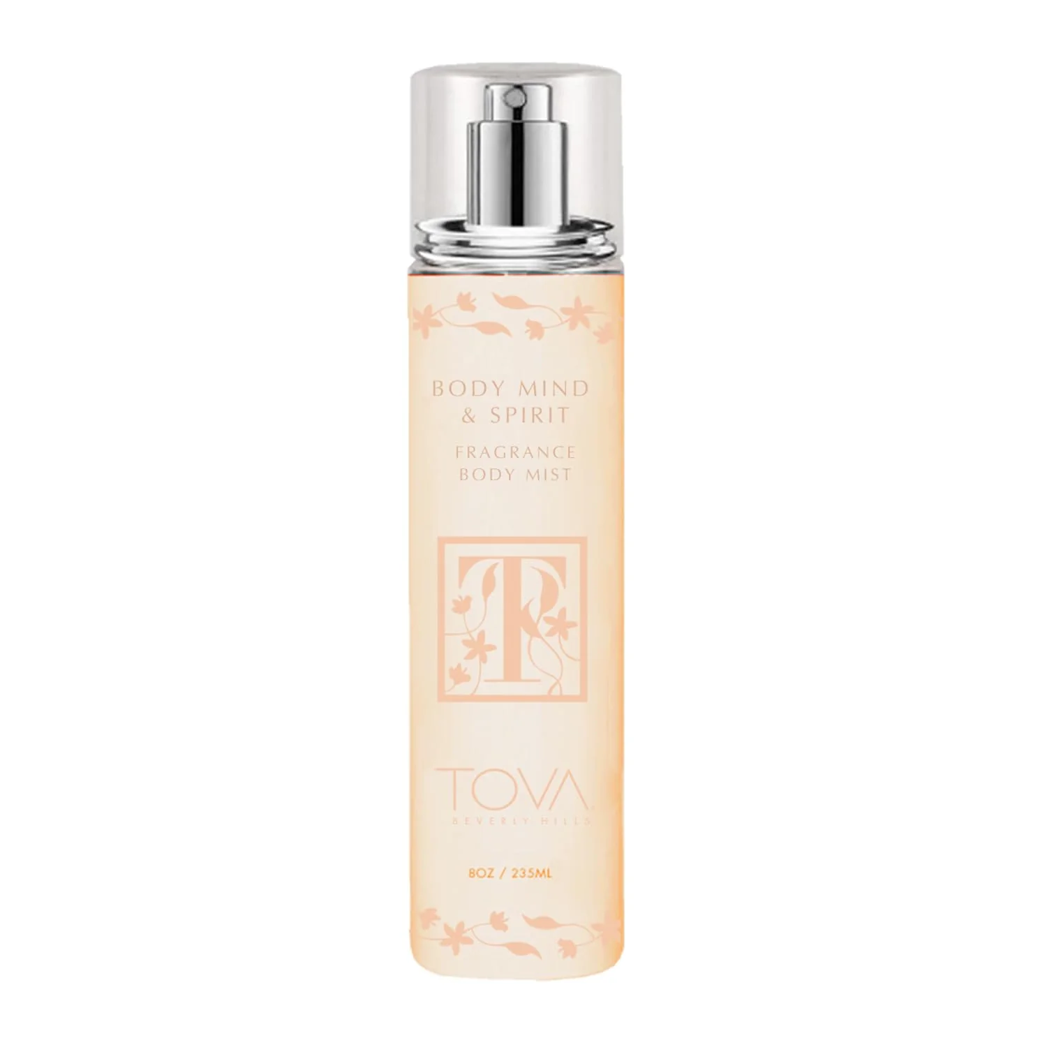 Clean Tova Body Mind Spirit Body Mist - Refreshing Floral Perfume Mist for Women - Light Long-Lasting Body Spray with Osmanthus Apricot Amber Consistent