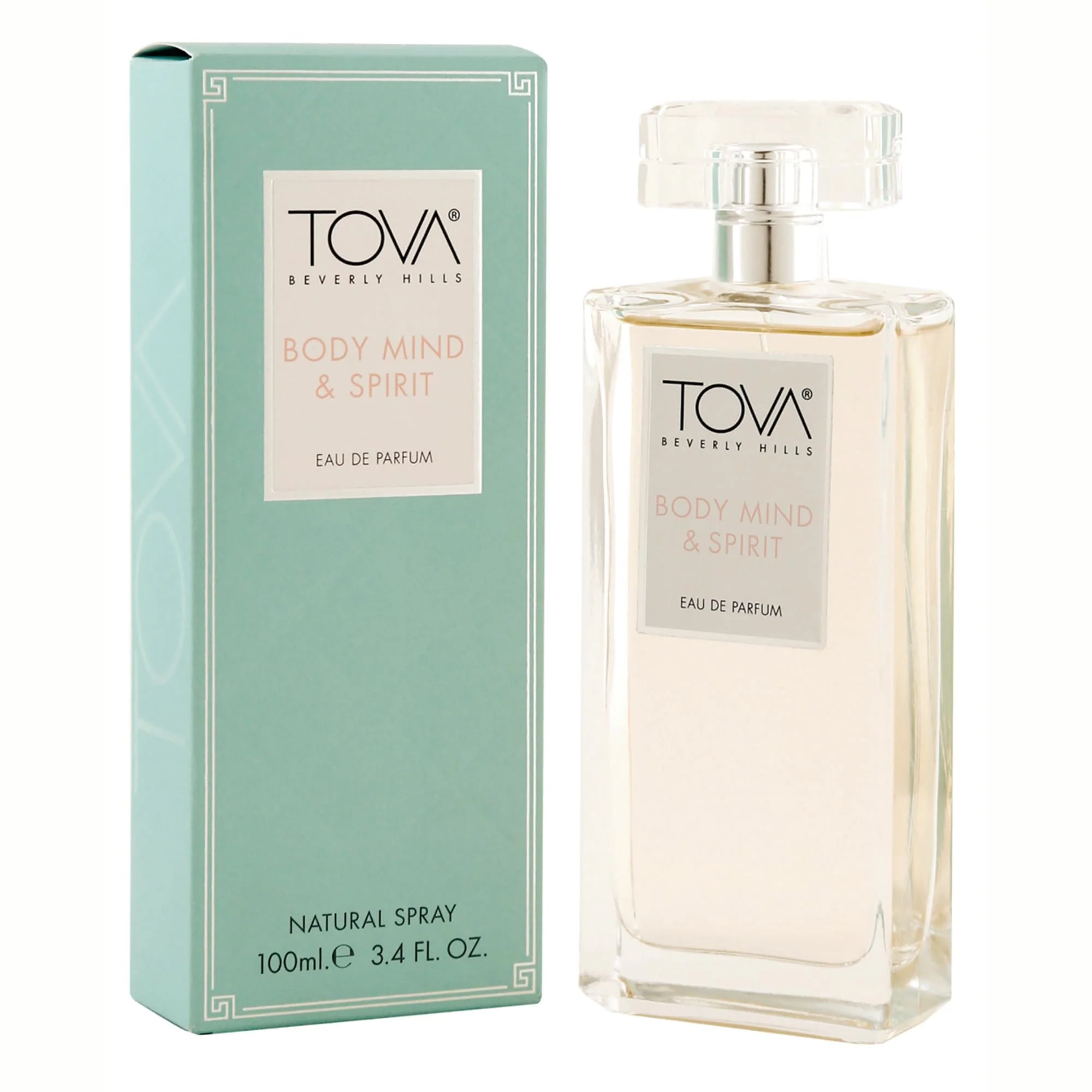 Elite Tova Body Mind Spirit Eau de Parfum - Peaches Cream Scent for Women - Osmanthus Rose Apricot - USA-Made Cruelty- - 3.4 fl oz Breathable