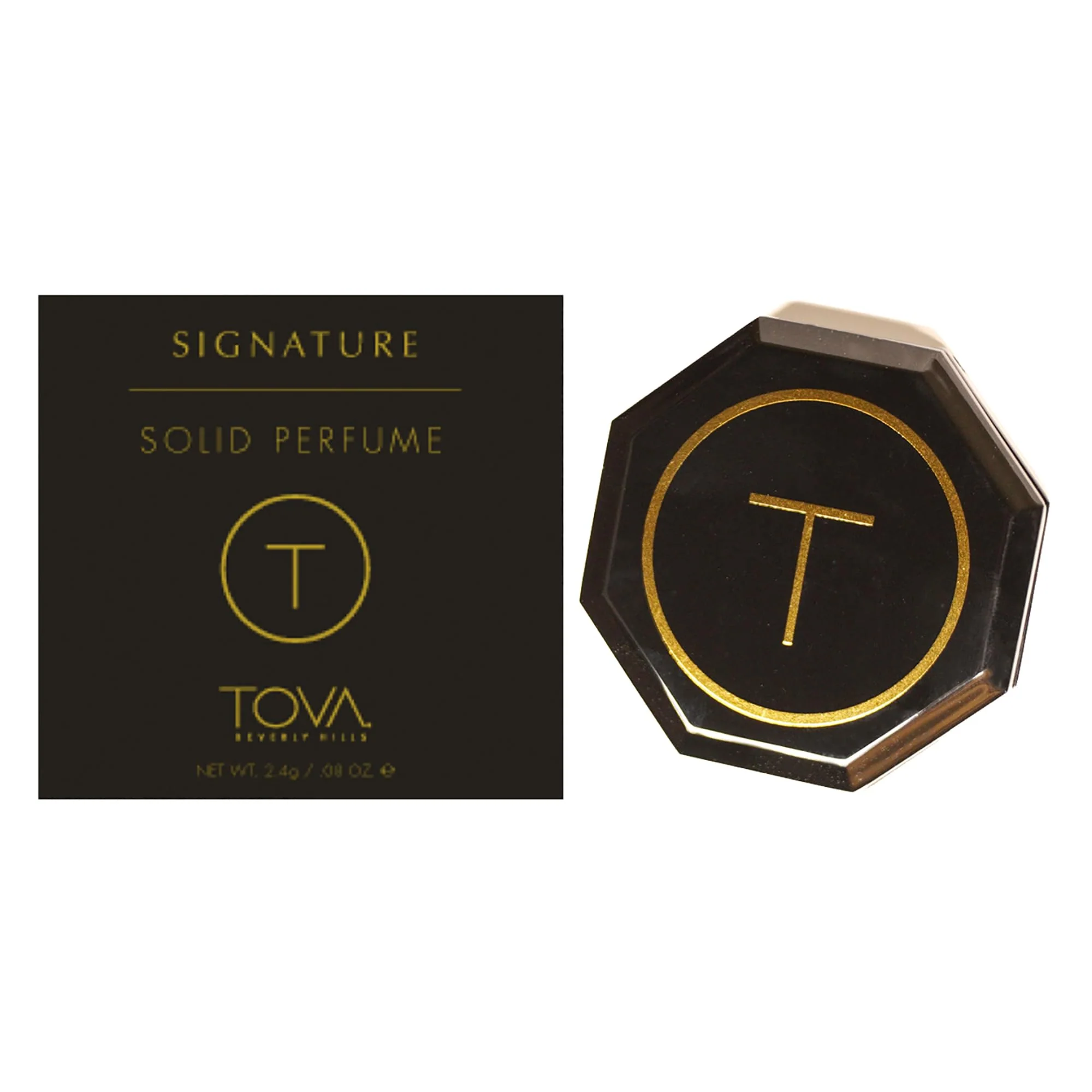 Unique Tova Signature Solid Perfume Compact - Fresh Floral Pocket Perfume Dab-On for Women - Bergamot Jasmine Musk - USA-Made Cruelty- - 2.4 g Outstanding