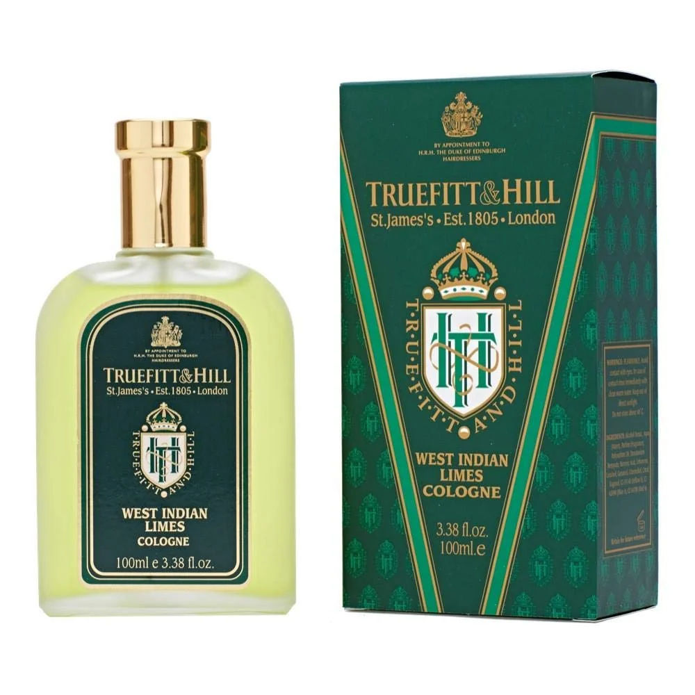 Top-Quality Truefitt Hill Luxury Cologne - West Indian Limes - Premium Long-Lasting Citrus and Clove Men's Fragrance Presented in a Beautifully Etched Comfortable