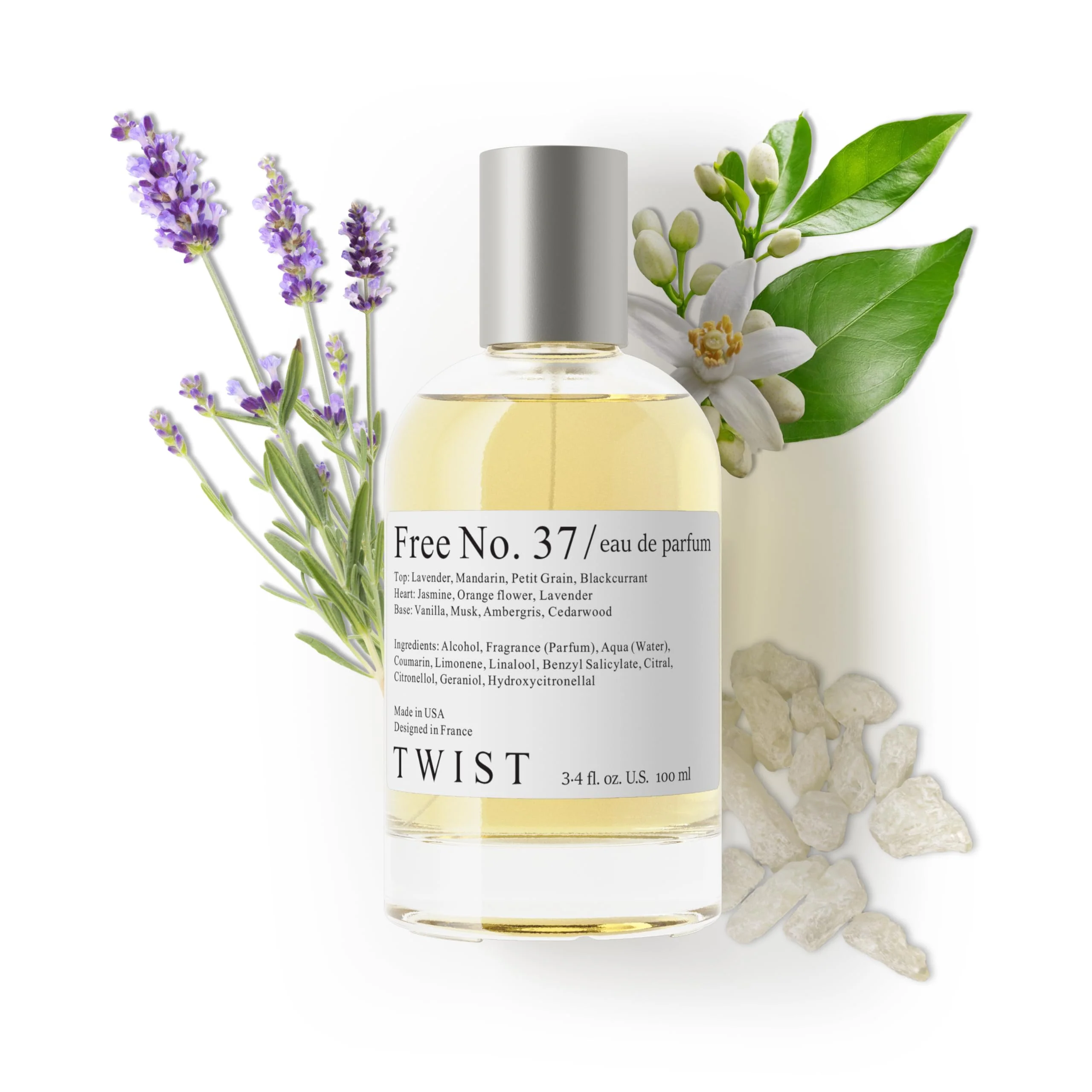 Breathable Twist No. 37 - Eau De Parfum Inspired by Libre Long-Lasting Perfume For Women Floral Lavender Vegan Clean Ingredients Fragrance - Spray Genuine