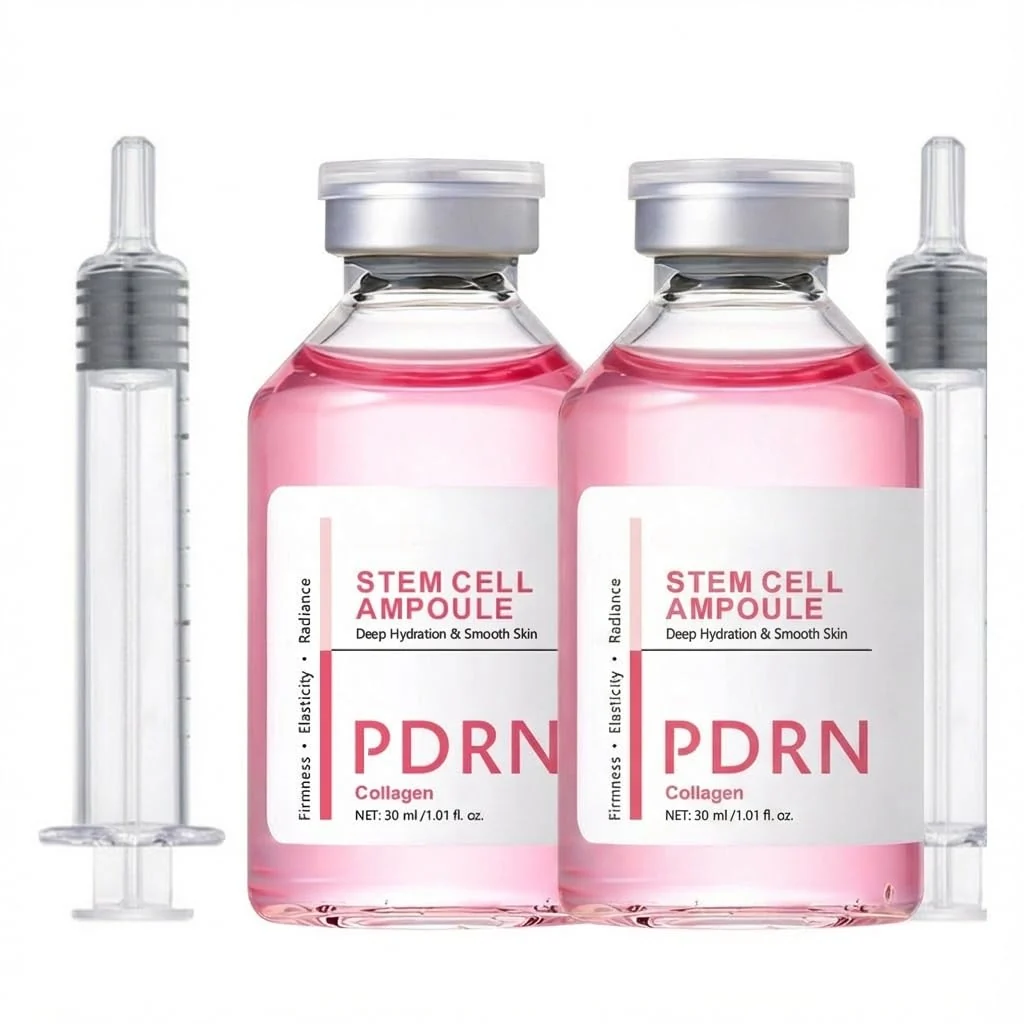 Elegant 2PCS 30ml Salmon-DNA PDRN Collagen Stem Cell Microneedling Serum Ampoule Mask Face Recyclable