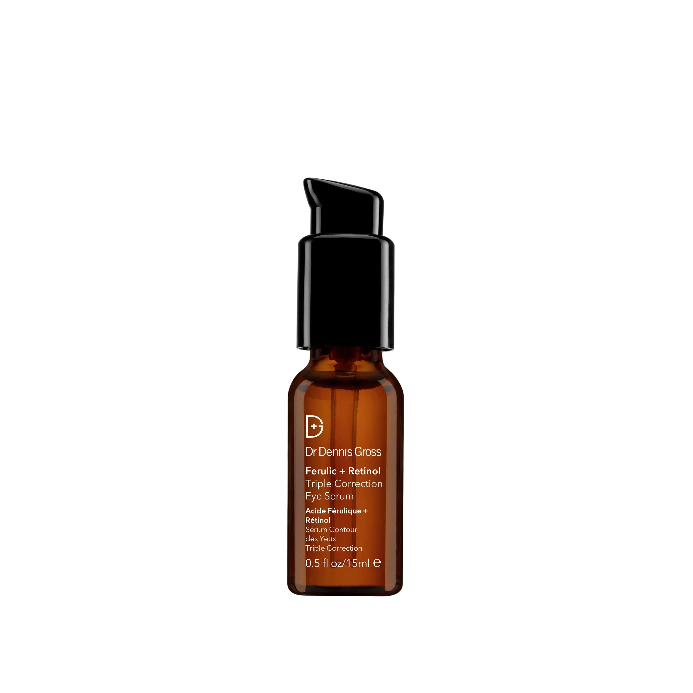 Green Dr Dennis Gross Ferulic Retinol Triple Correction Eye Serum for Wrinkles Loss of Elasticity and Rough Texture 0.5 fl oz Powerful