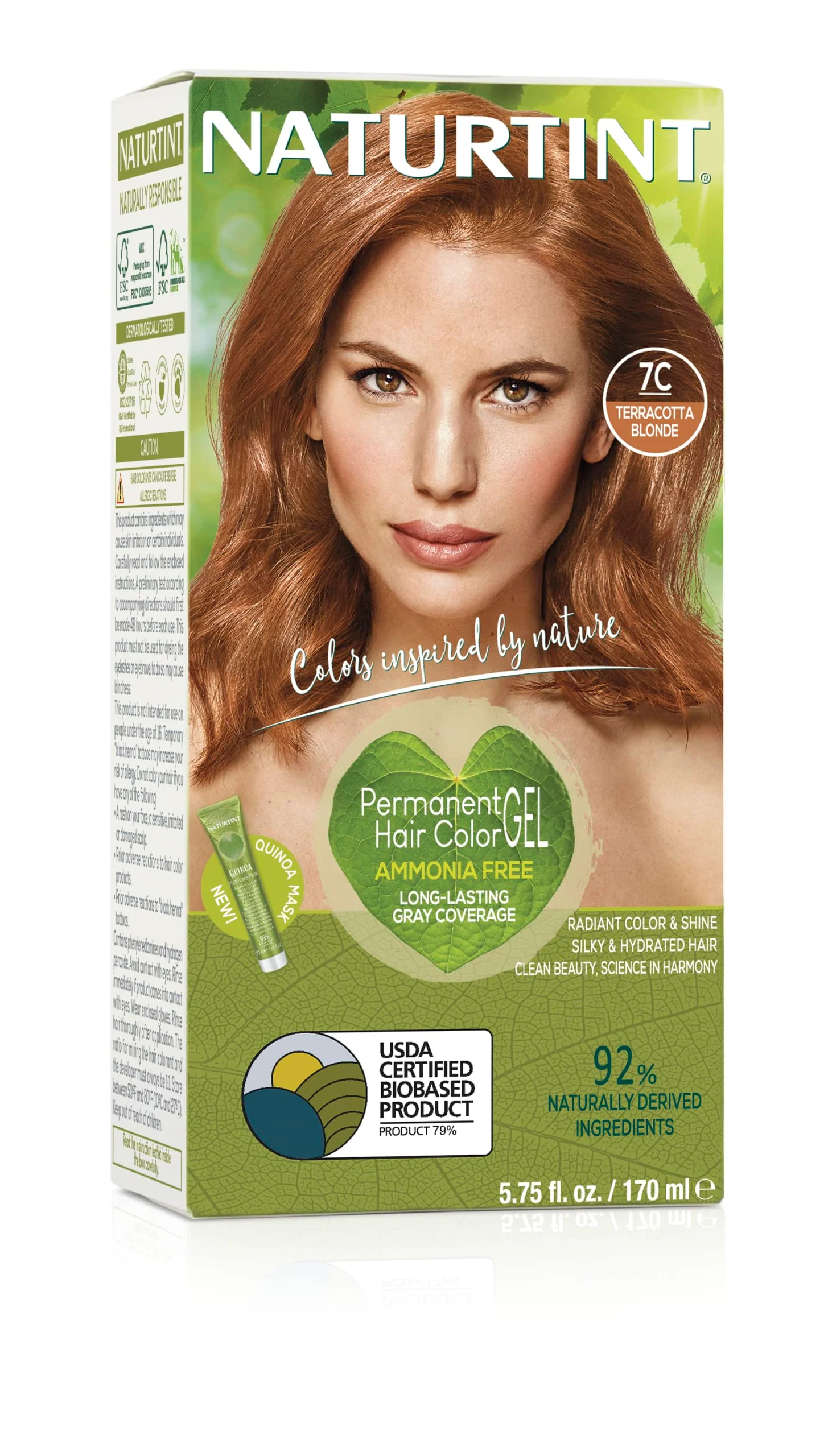Exceptional Naturtint - Permanent Hair Colorant 7C Terracotta Blonde - 4.5 oz. Optimized