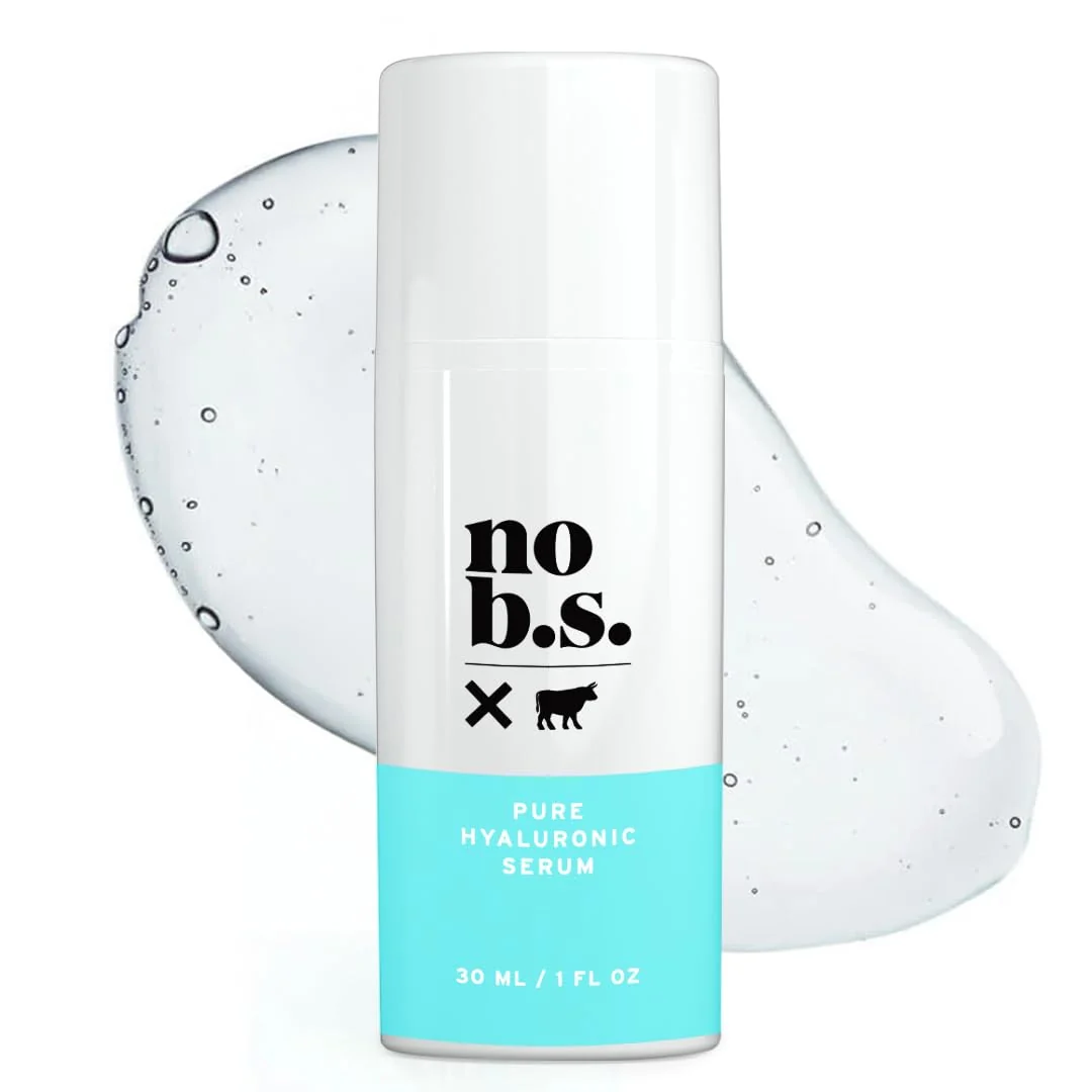 Verified No B.S. No Bad Stuff Pure Hyaluronic Acid Serum For Face Fine Lines Wrinkles Serum for All Skin Types Clean Ingredients Skin Care for Women Convenient