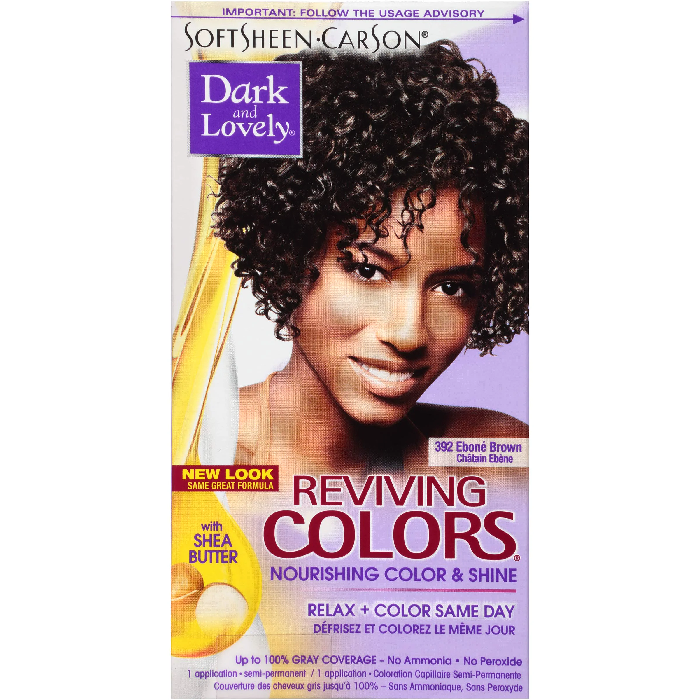 Refined SoftSheen-Carson Dark and Lovely Reviving Colors Nourishing Color Shine Ebone Brown 392 Quality