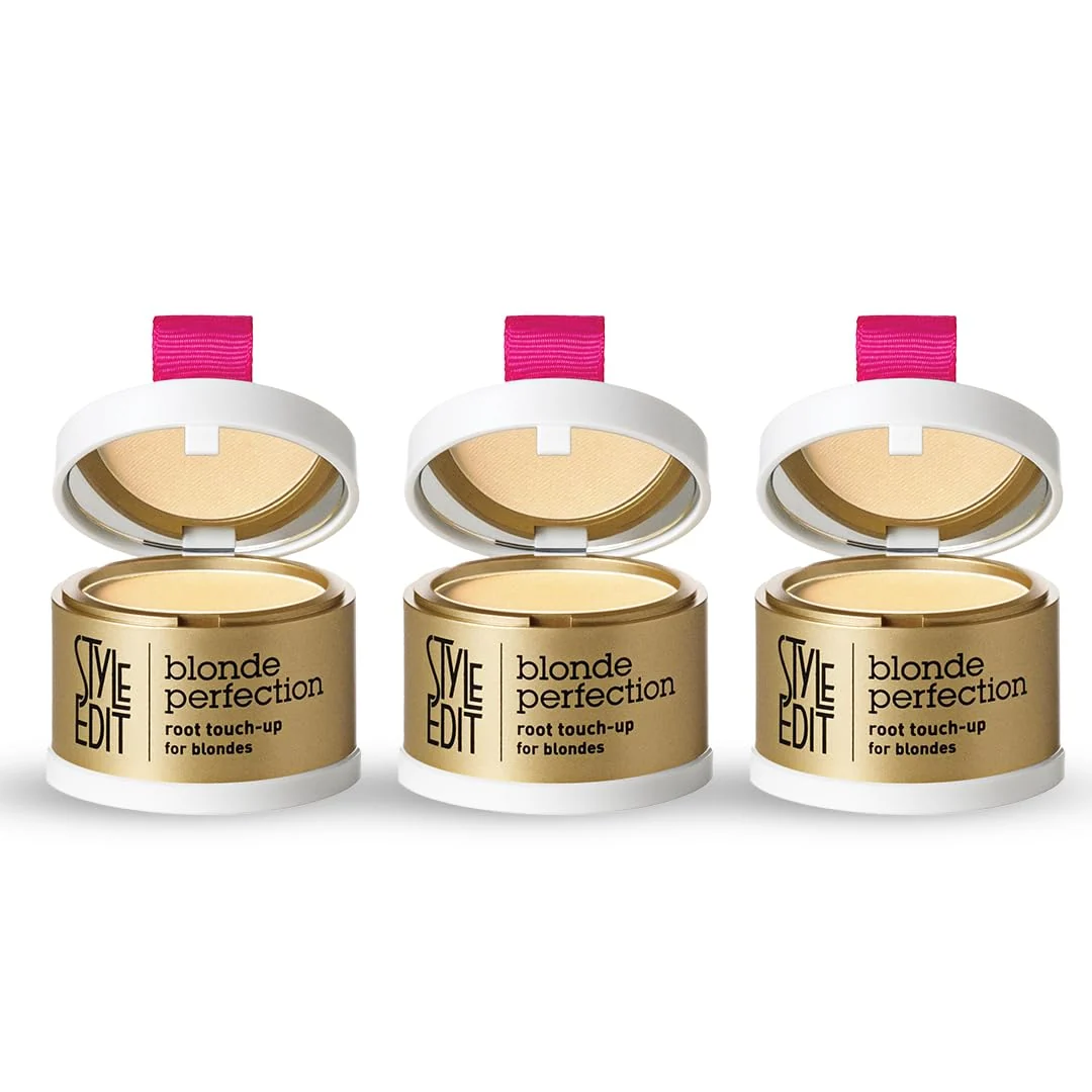 Practical Style Edit Root Touch Up Powder Temporary Hair Color for Gray Roots and Thinning Hair Salon-Quality Transfer-Resistant Hair Concealer Light Next-Generation