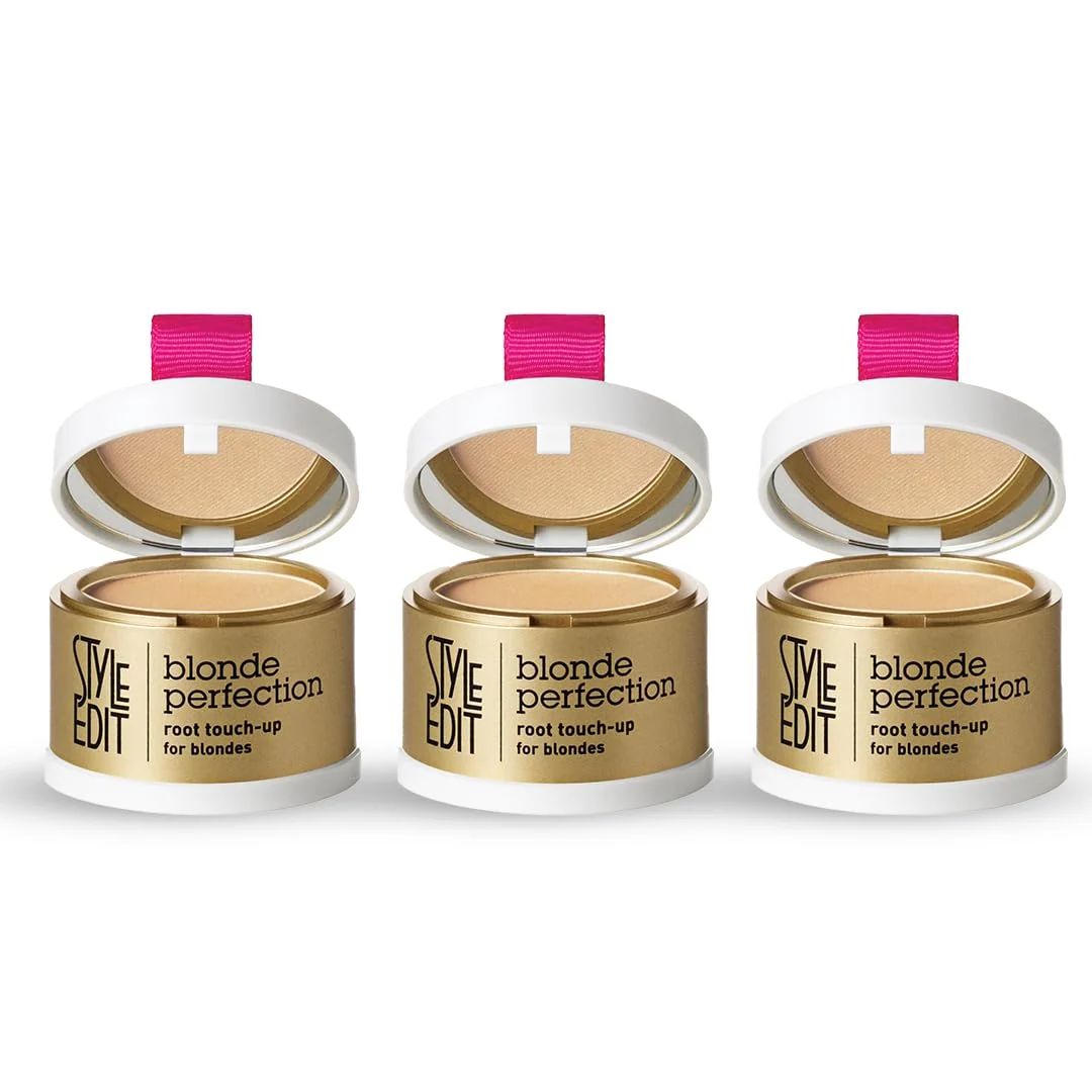 Lightweight Style Edit Root Touch Up Powder Temporary Hair Color for Gray Roots and Thinning Hair Salon-Quality Transfer-Resistant Hair Concealer Medium Minimalist